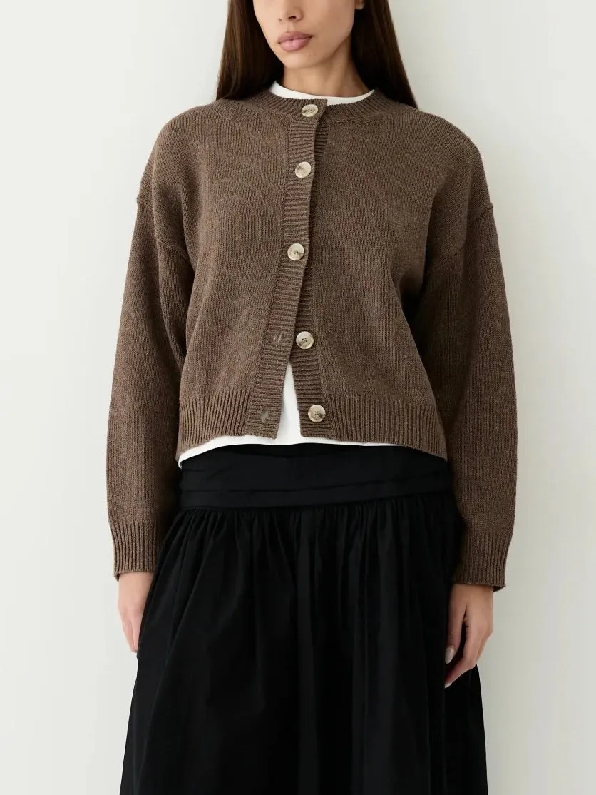 Ophelia Cardigan - Mocha Studio Mood