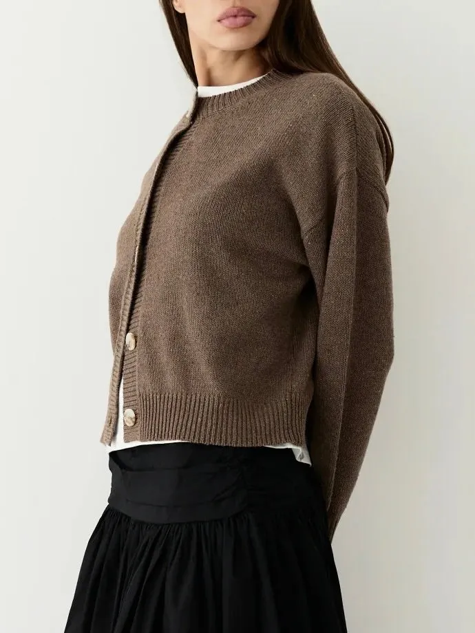 Ophelia Cardigan - Mocha Layer Zone