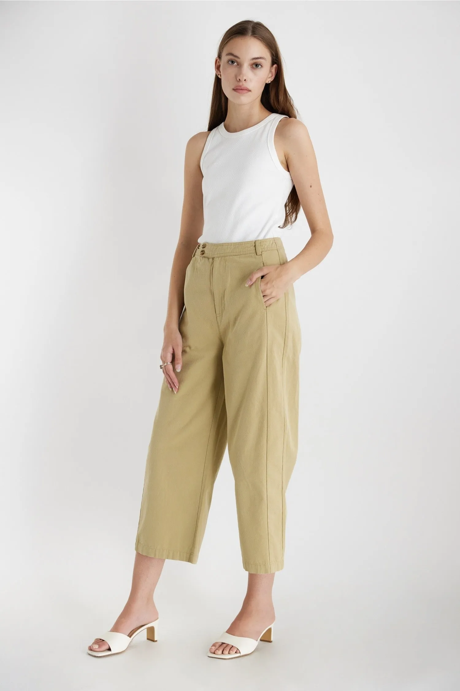 Pacy Pants in Khaki comfort breathable