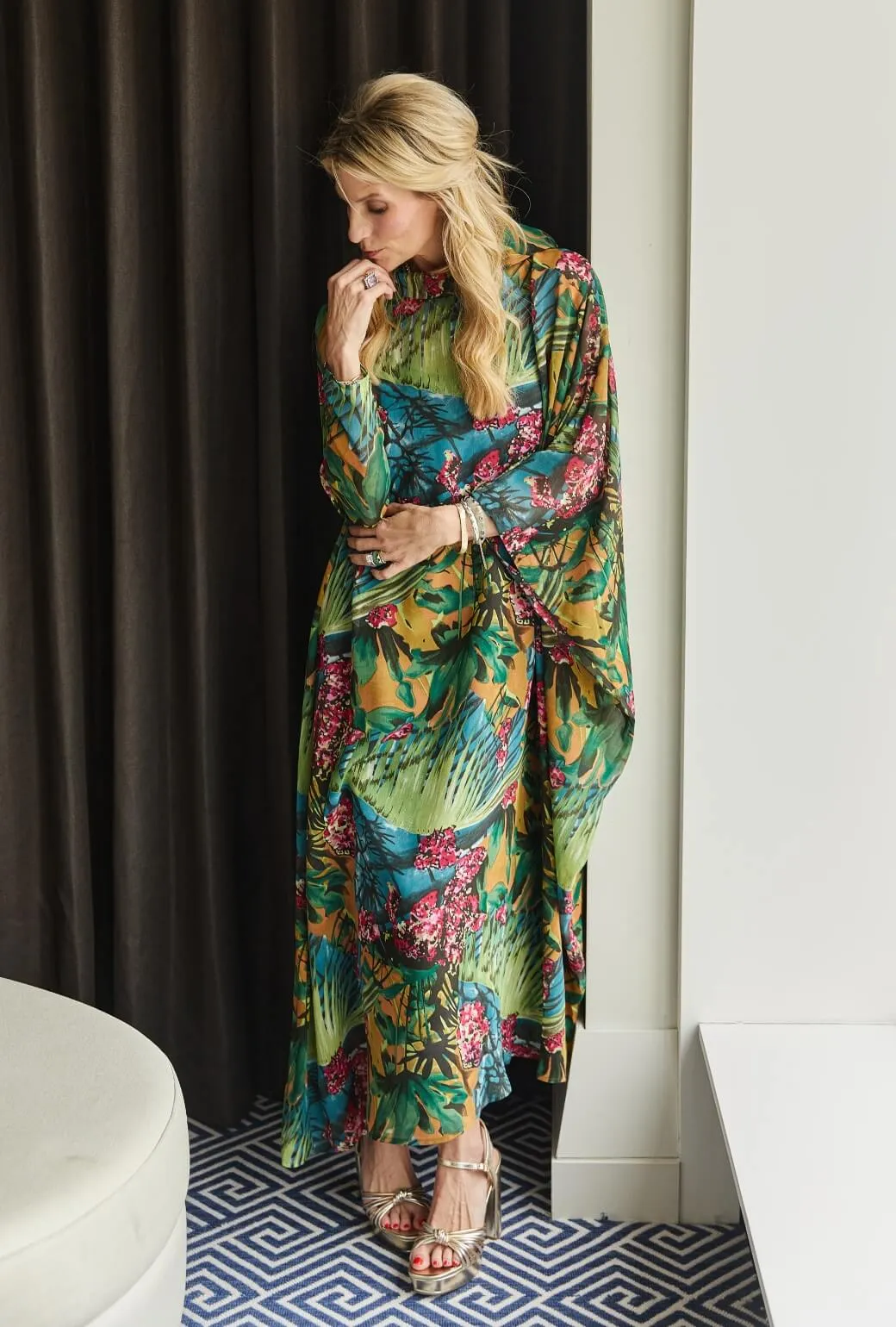 Palm Canyon Kaftan - Rainforest timeless fit