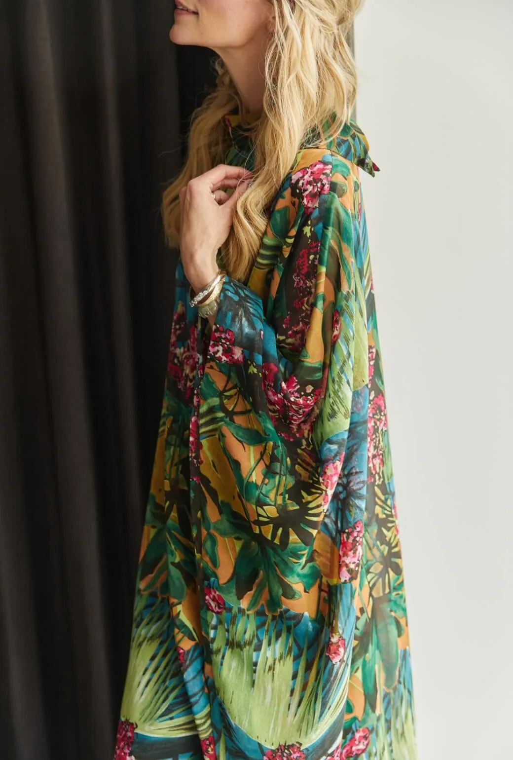 Palm Canyon Kaftan - Rainforest calm tone