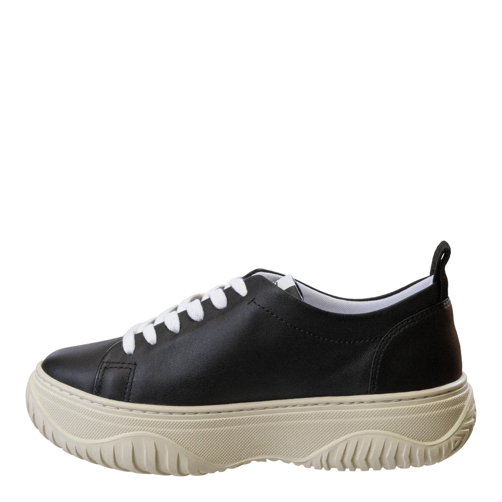 PANGEA in BLACK Court Sneakers stain proof