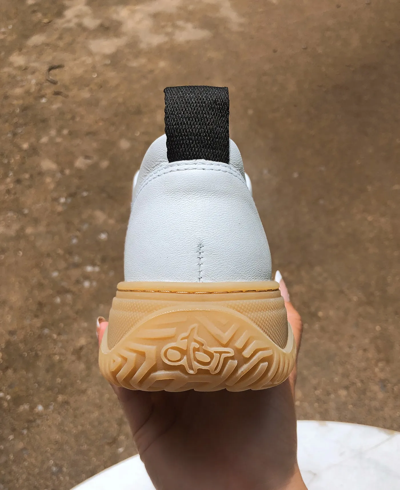 PANGEA in WHITE Court Sneakers quick response