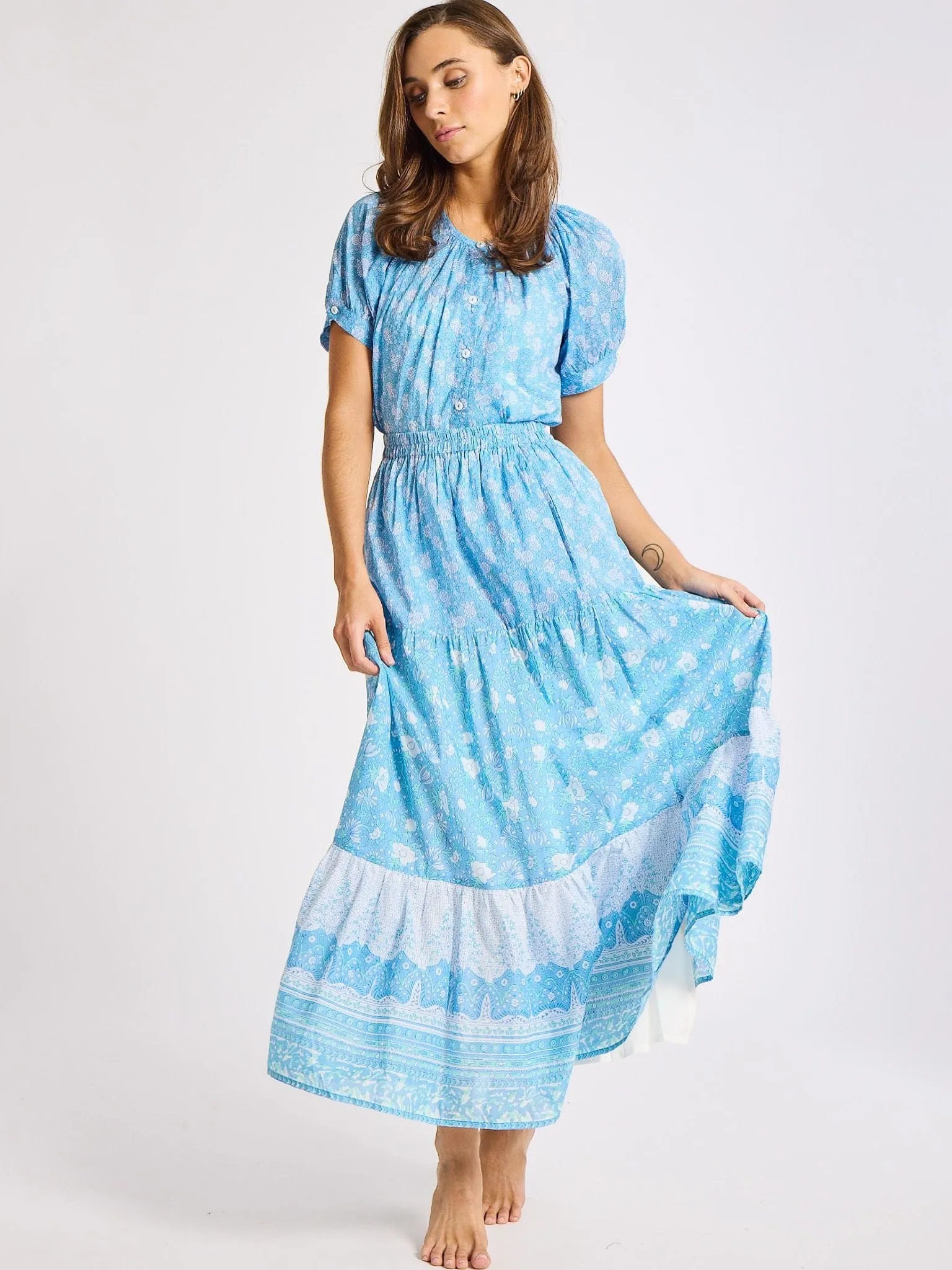 Paola Skirt in Charleston Floral easy match