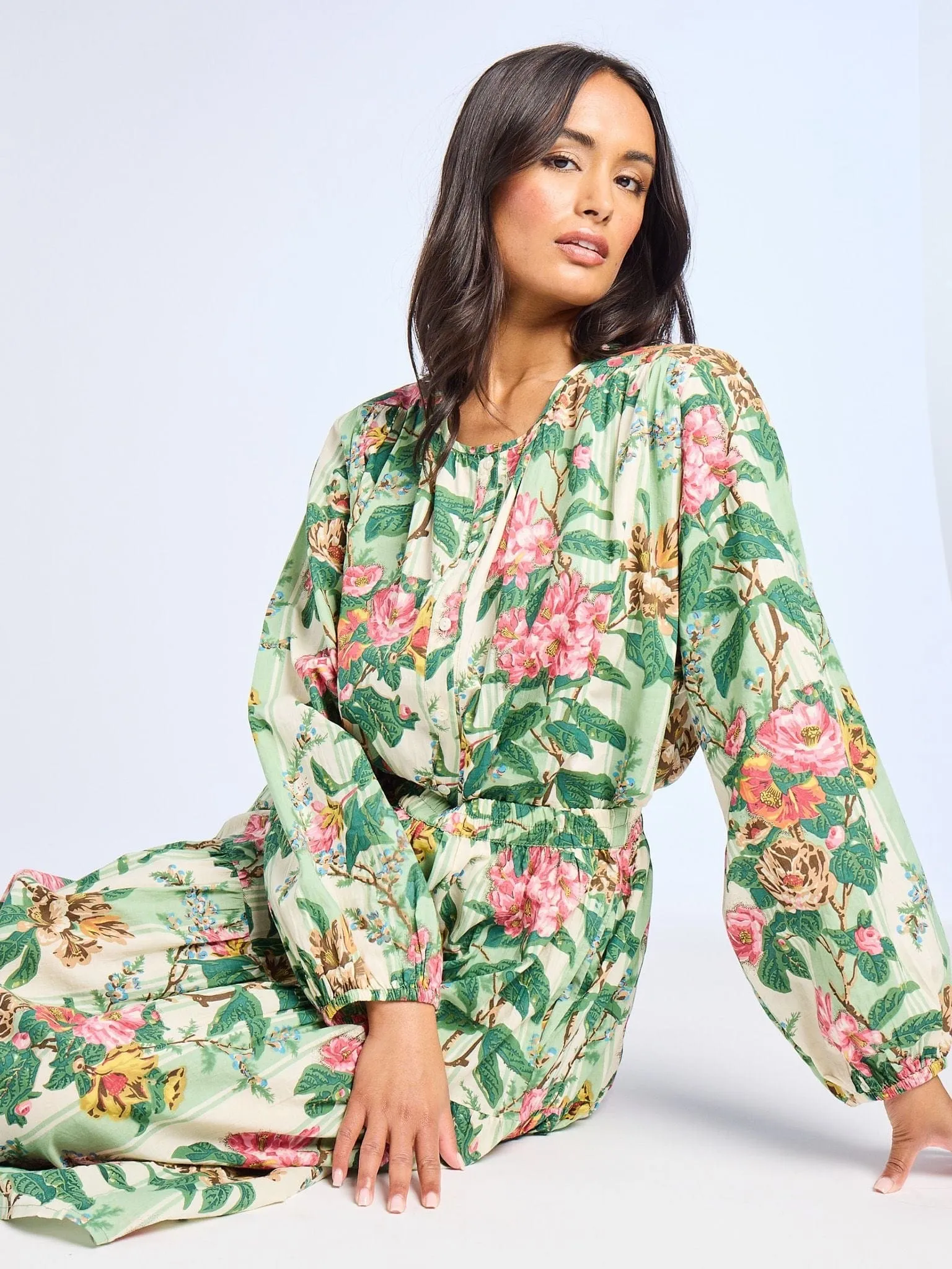 Paola Skirt in Garden Stripe girly mood