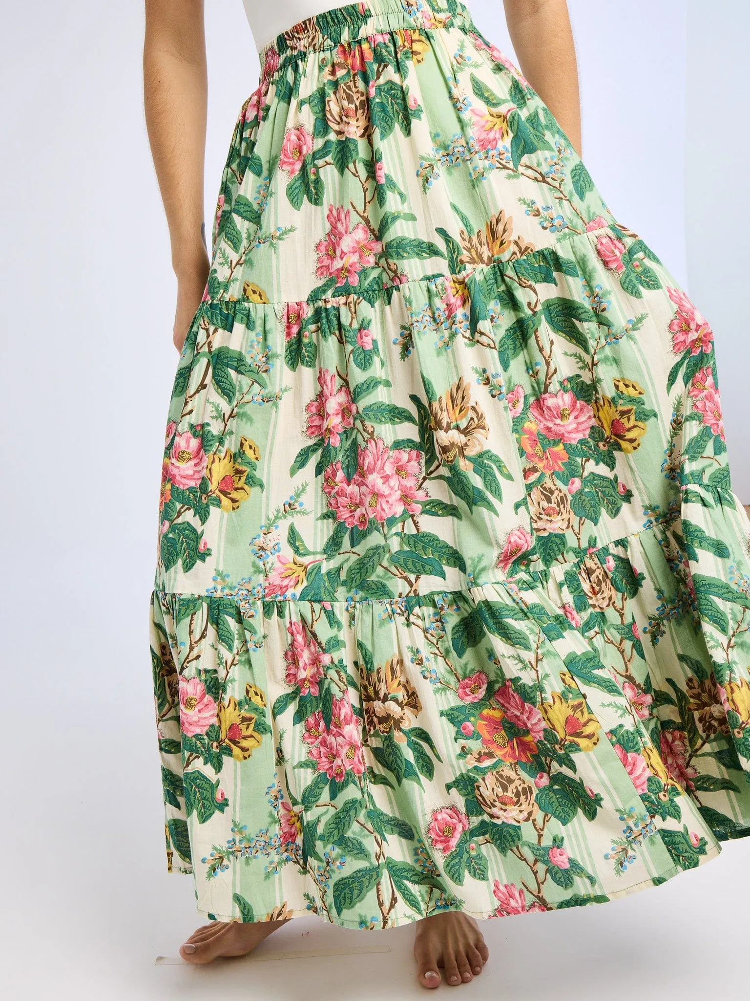 Paola Skirt in Garden Stripe urban chic
