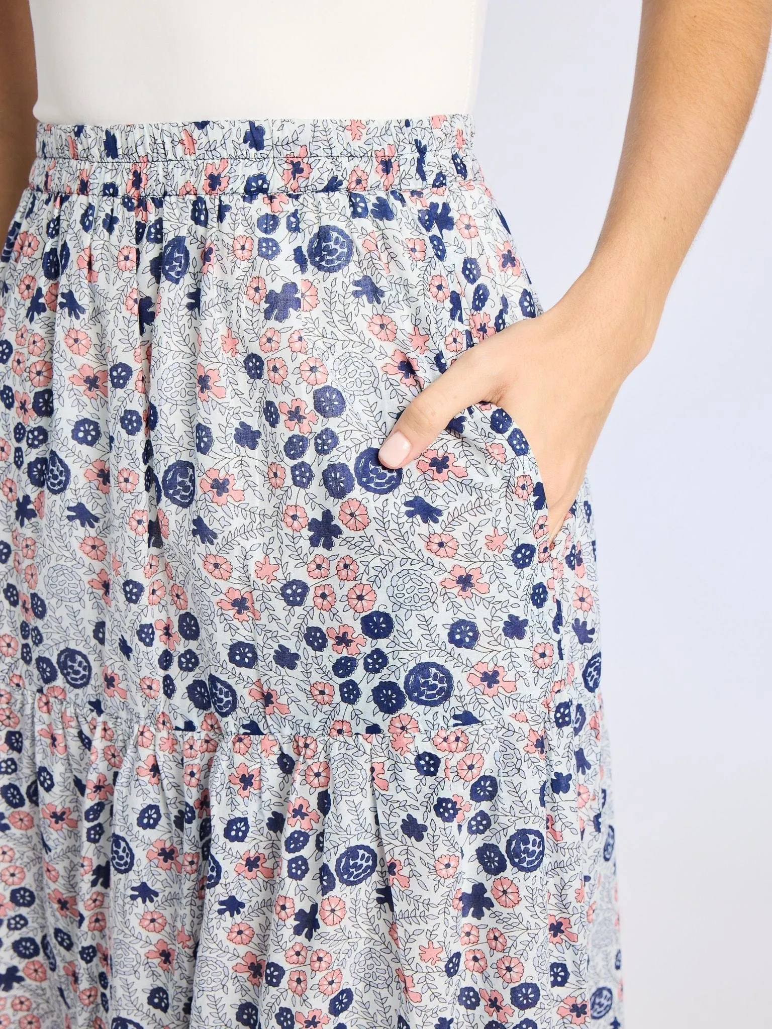 Paola Skirt in Navy Floral young spirit