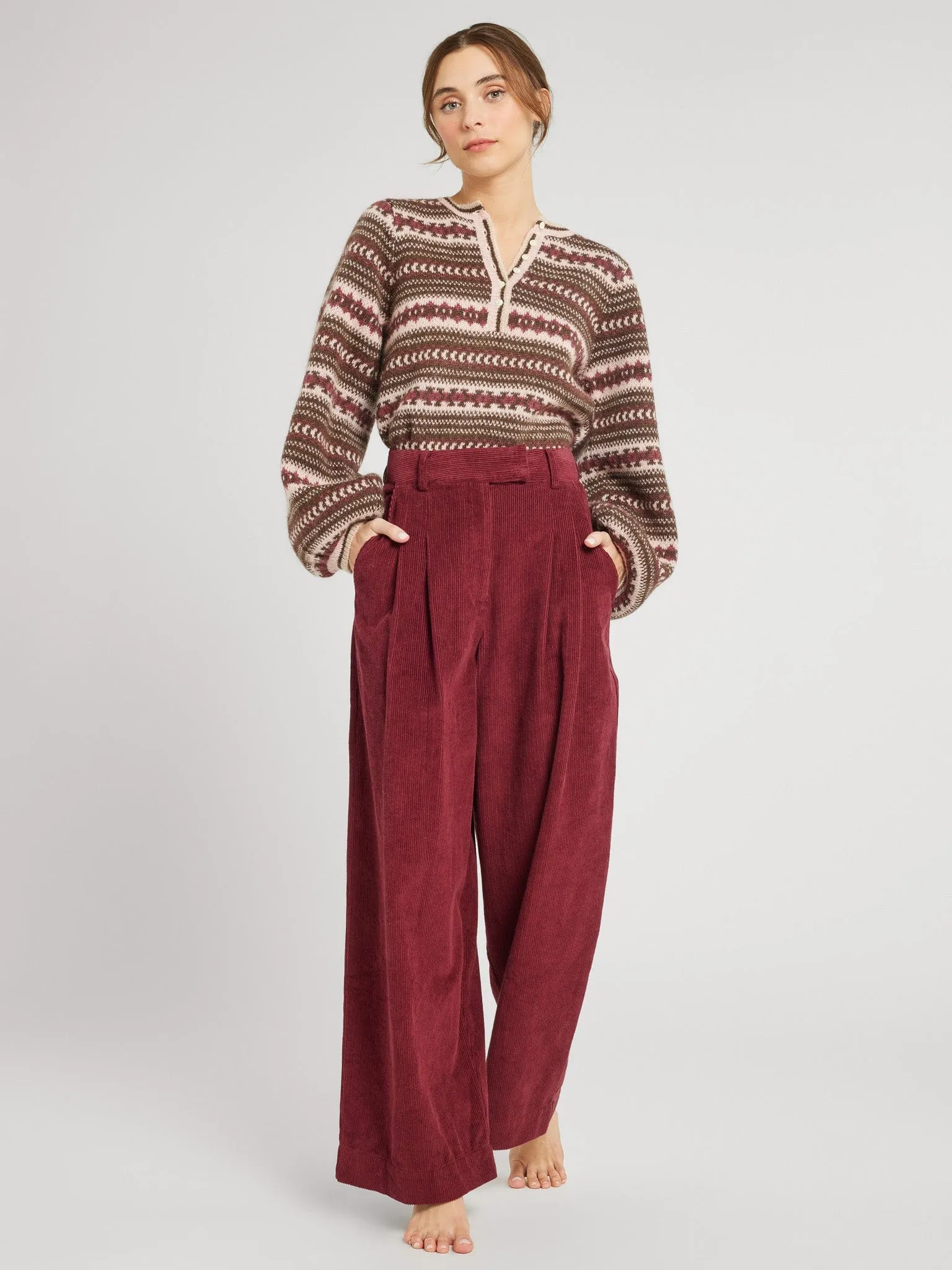 Paulina Pullover in Caf de Olla Effortless Look