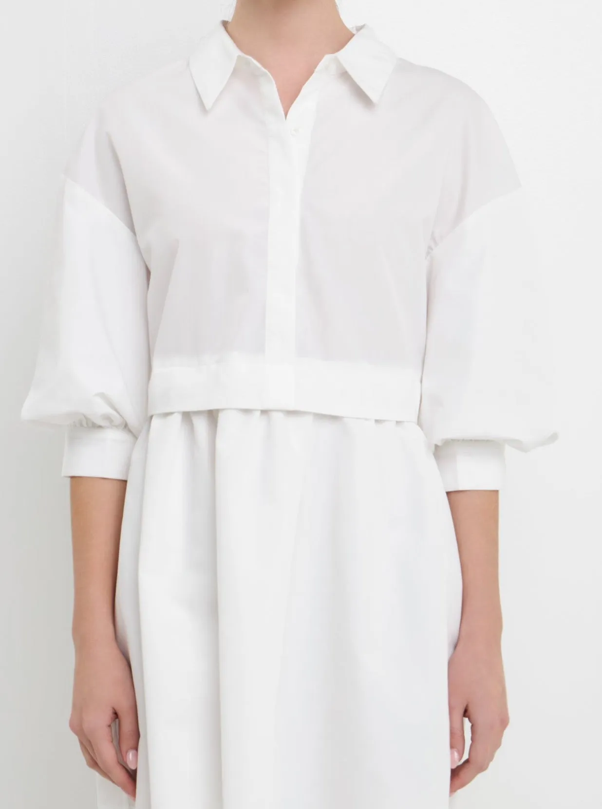 Pauline Shirt Dress floral theme