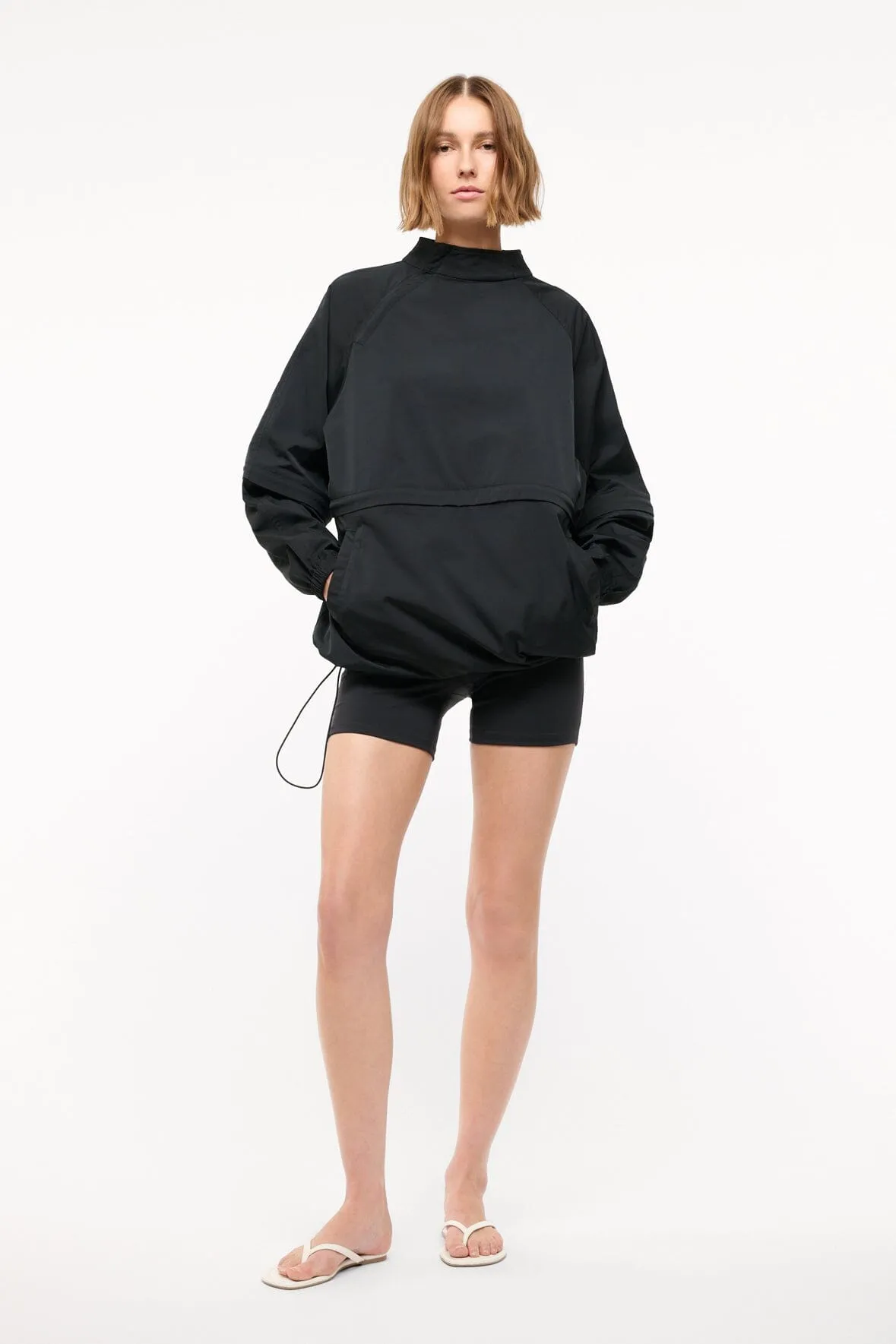 PEAK ANORAK | BLACK warm hush