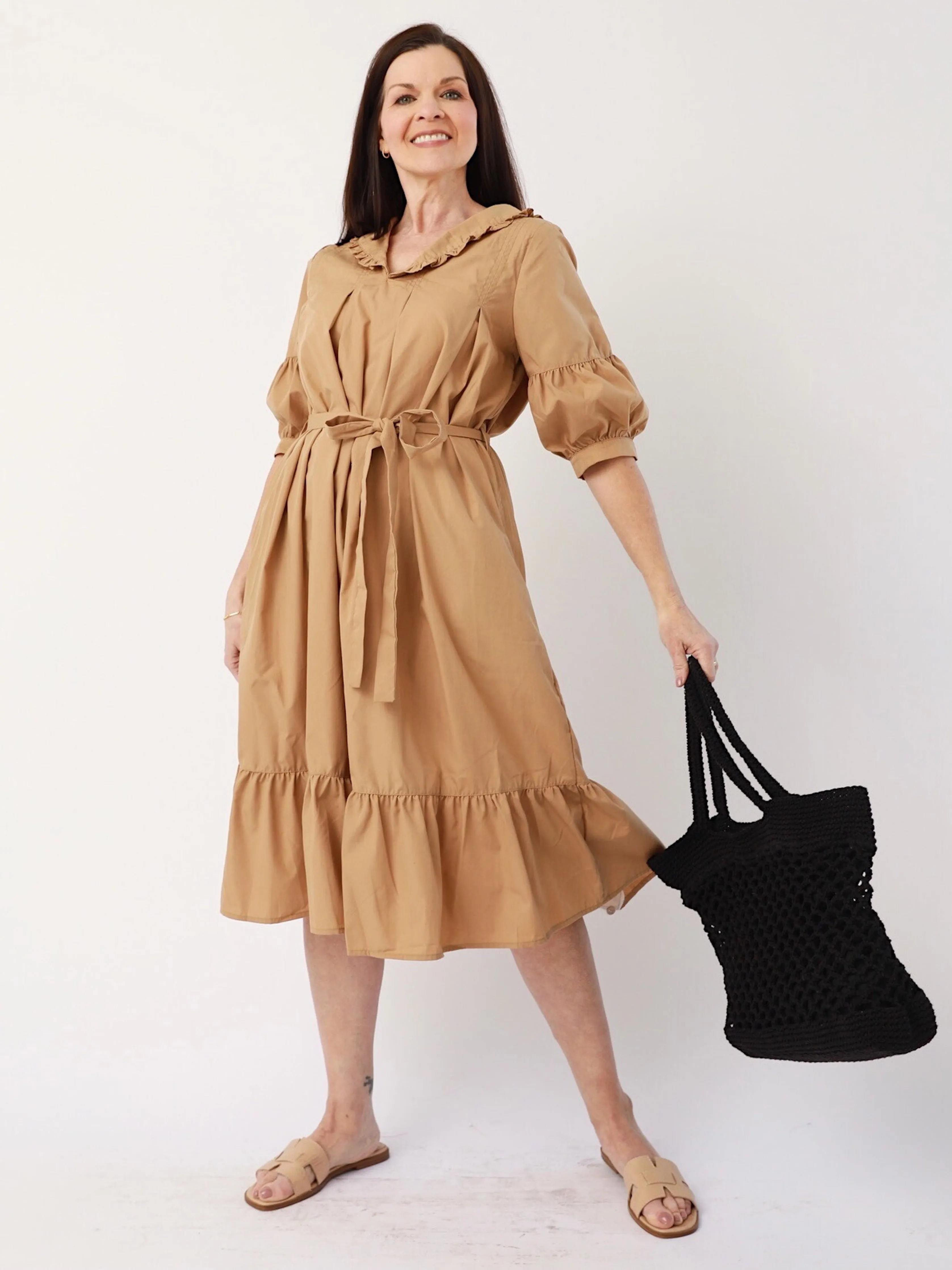 Penny Poplin Midi skin vibe