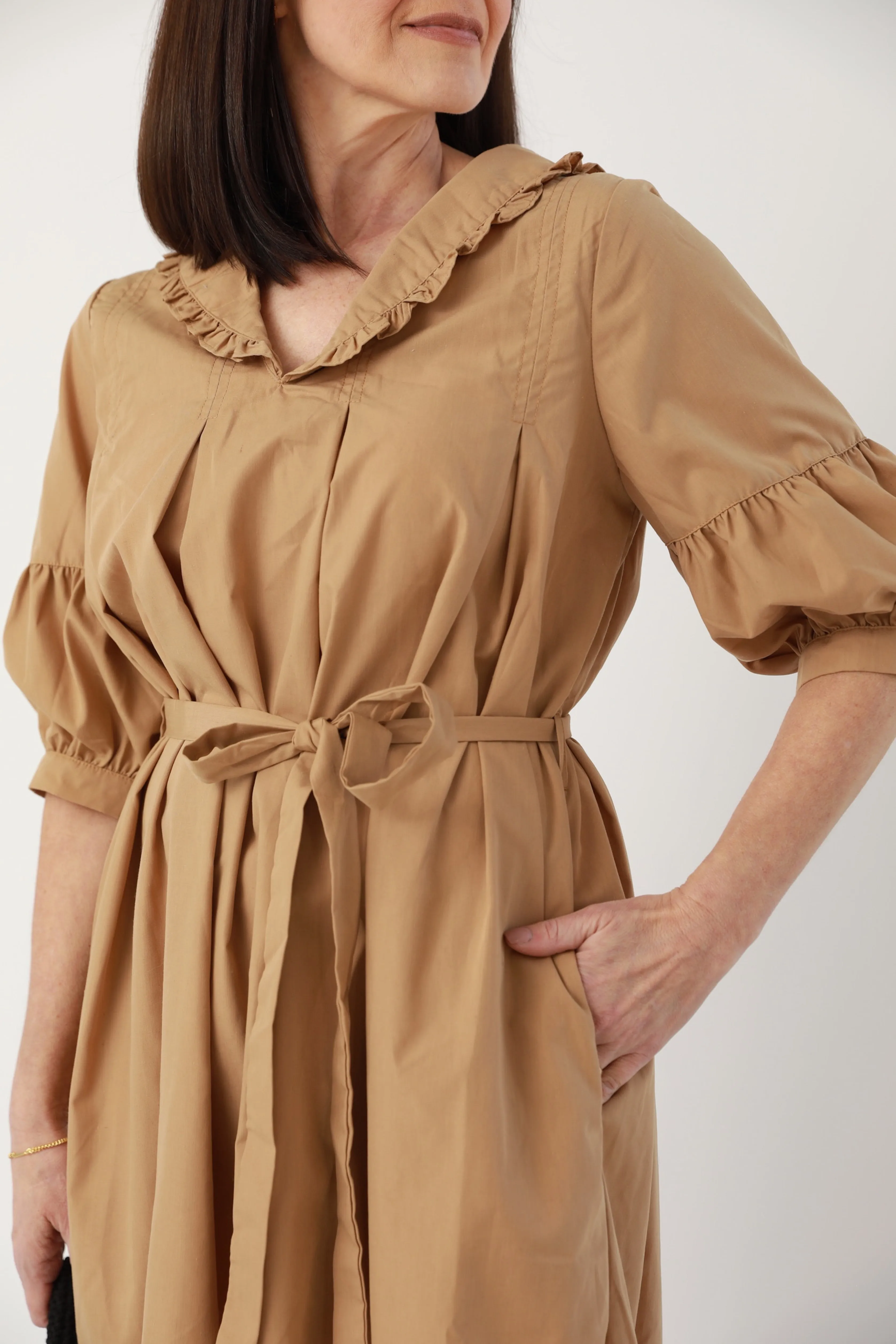 Penny Poplin Midi coastal look