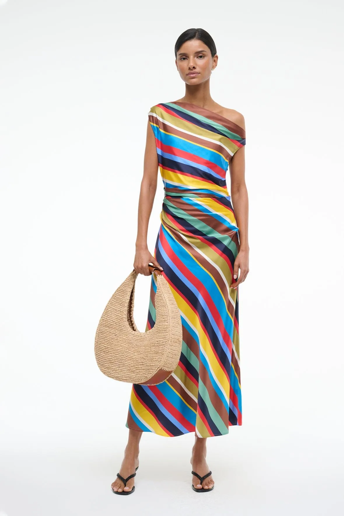 PHARE SILK DRESS | MARKET STRIPE sweet vibe