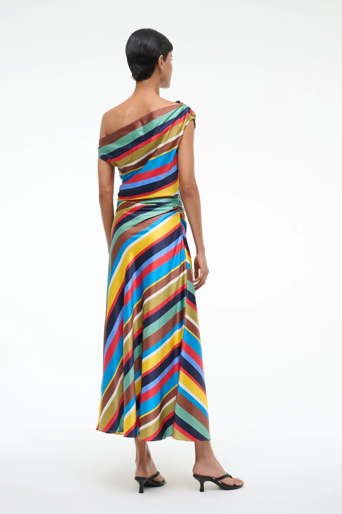 PHARE SILK DRESS | MARKET STRIPE weekend wear