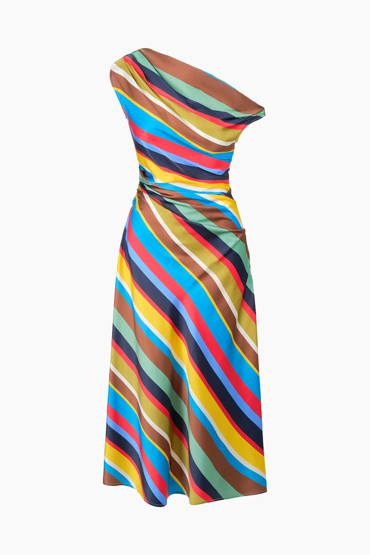 PHARE SILK DRESS | MARKET STRIPE daytime glam