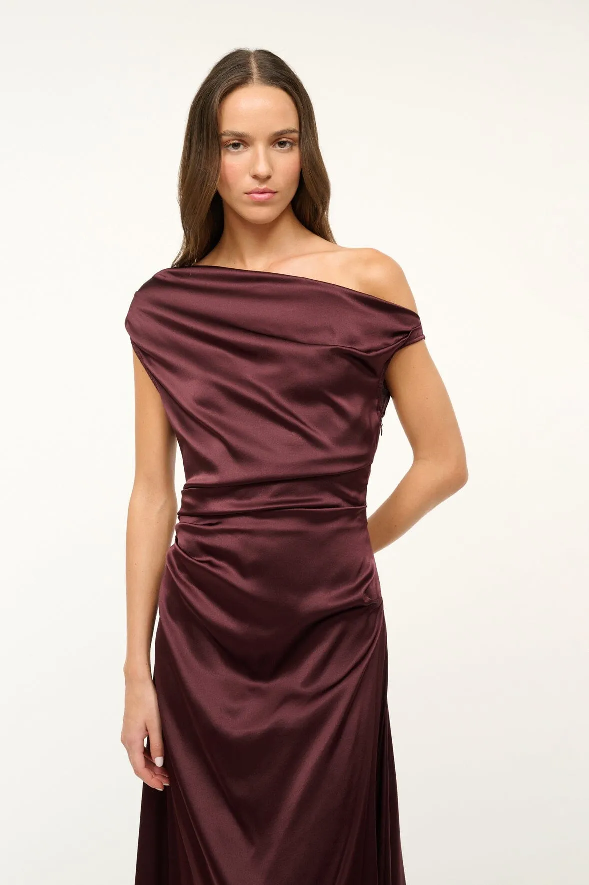 PHARE SILK DRESS | MERLOT casual vibe