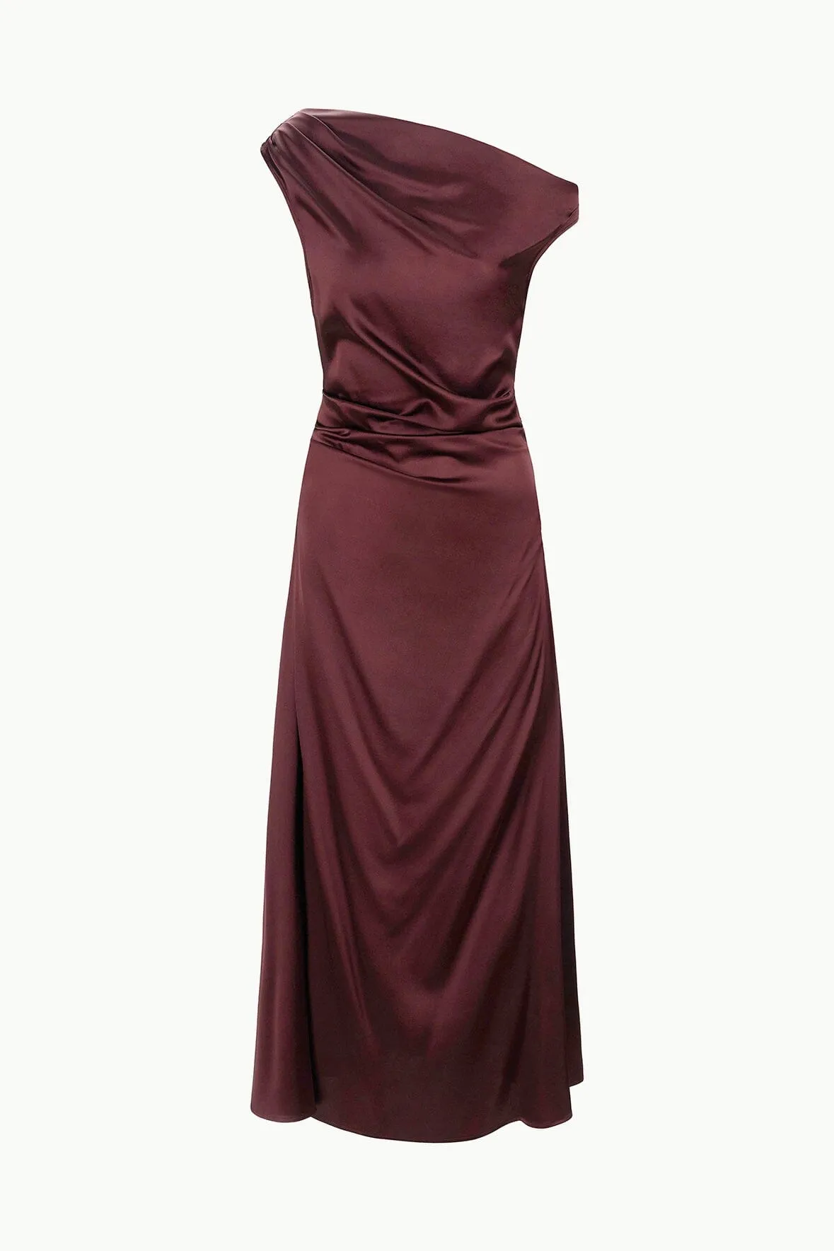 PHARE SILK DRESS | MERLOT joyful tone