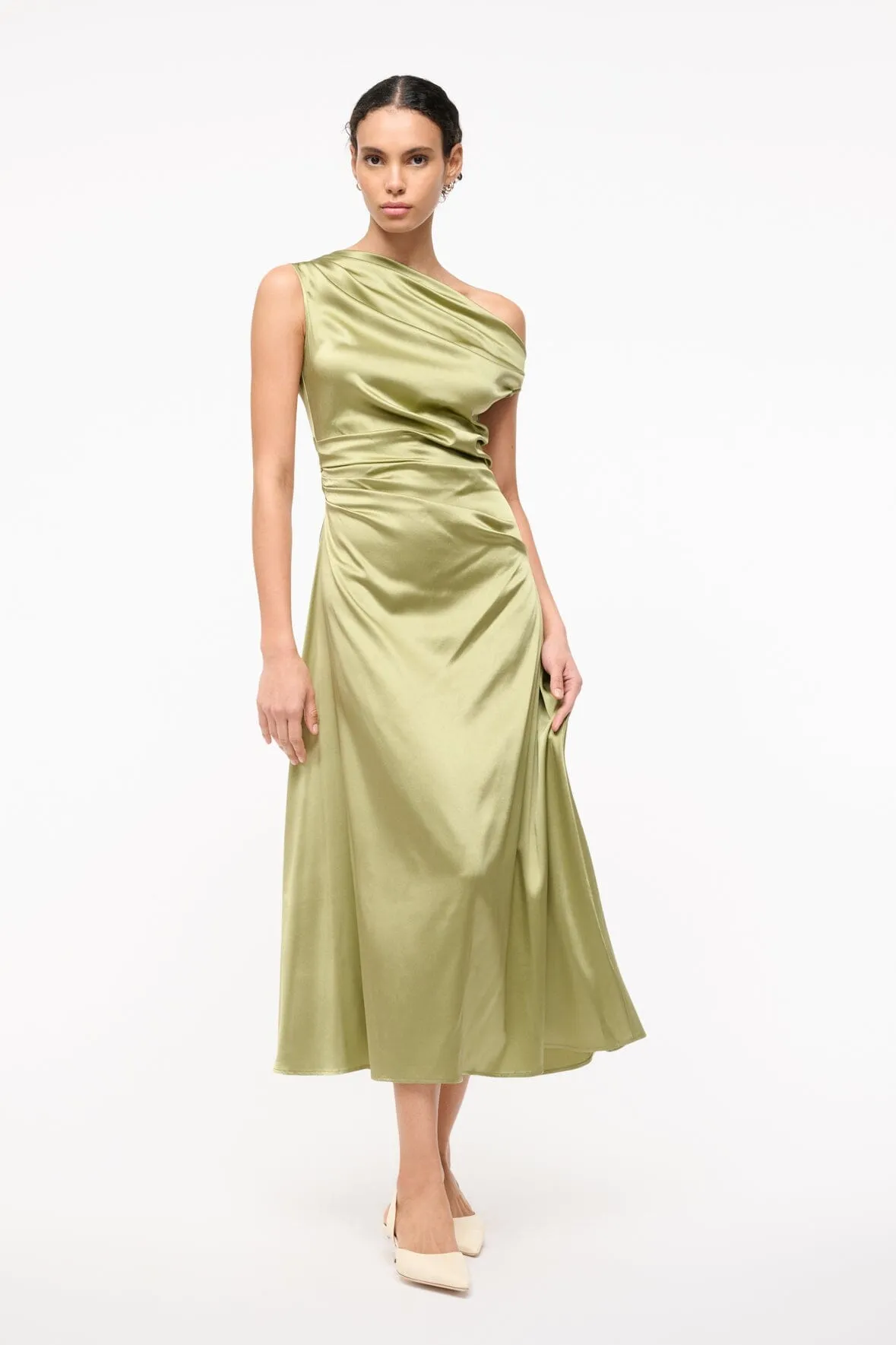 PHARE SILK DRESS | MOSS lifestyle look