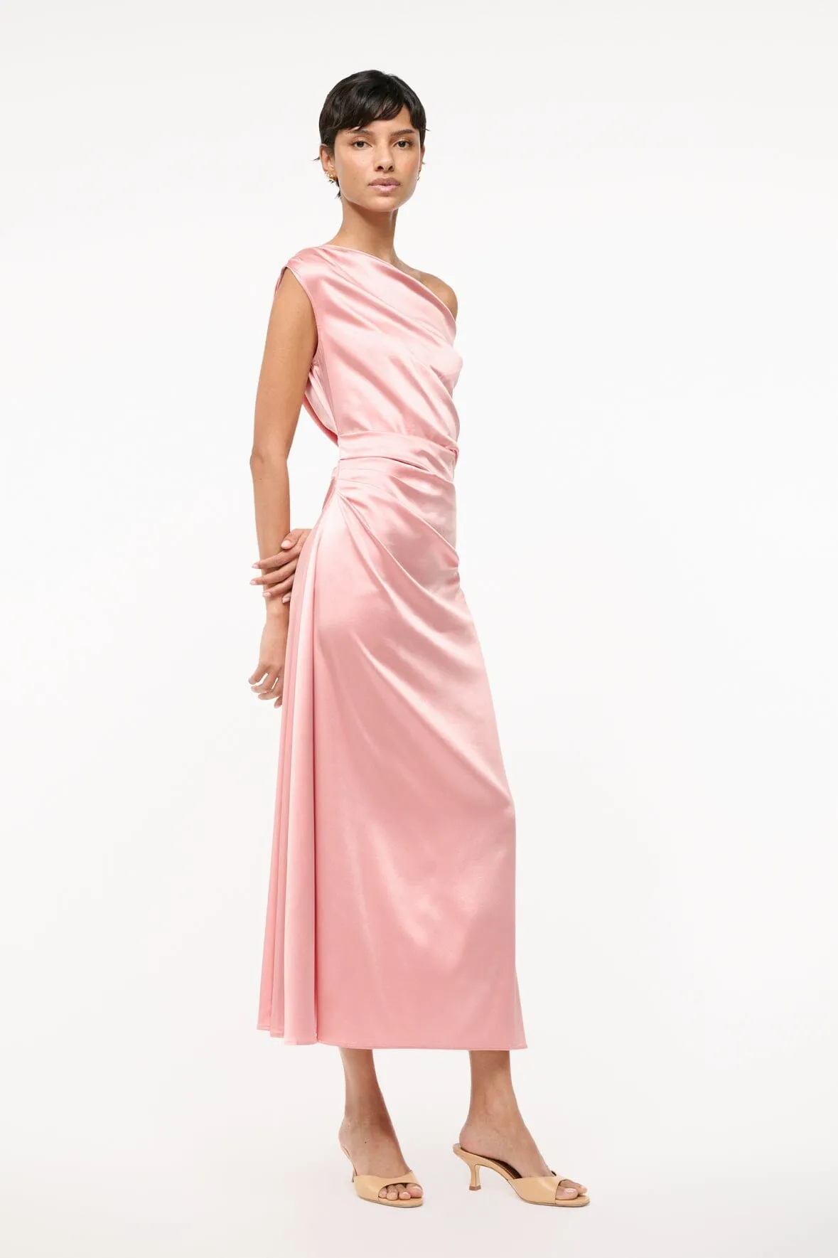PHARE SILK DRESS | ROSE feminine side