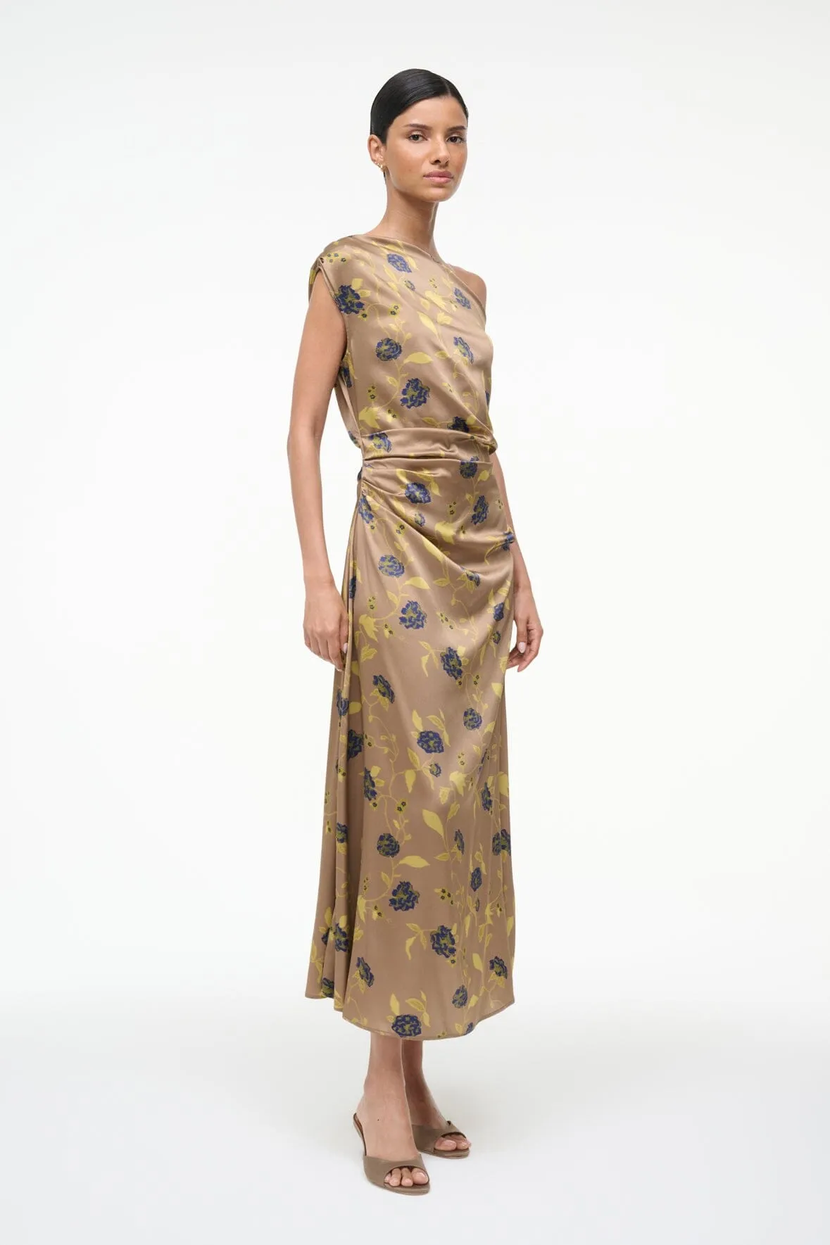 PHARE SILK DRESS | VINTAGE FLORAL sleek edge