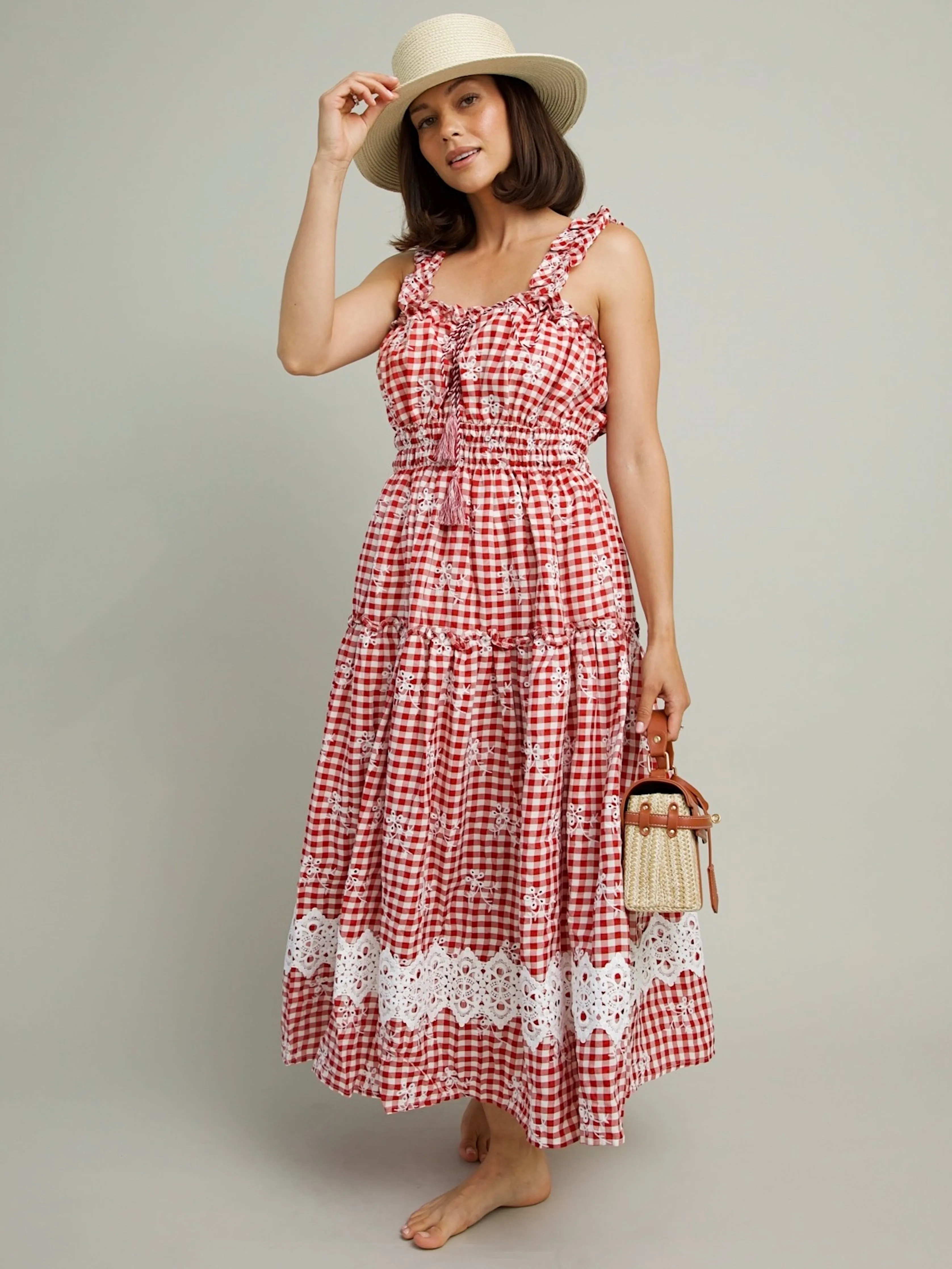 Picnic Plaid Dress soft layers