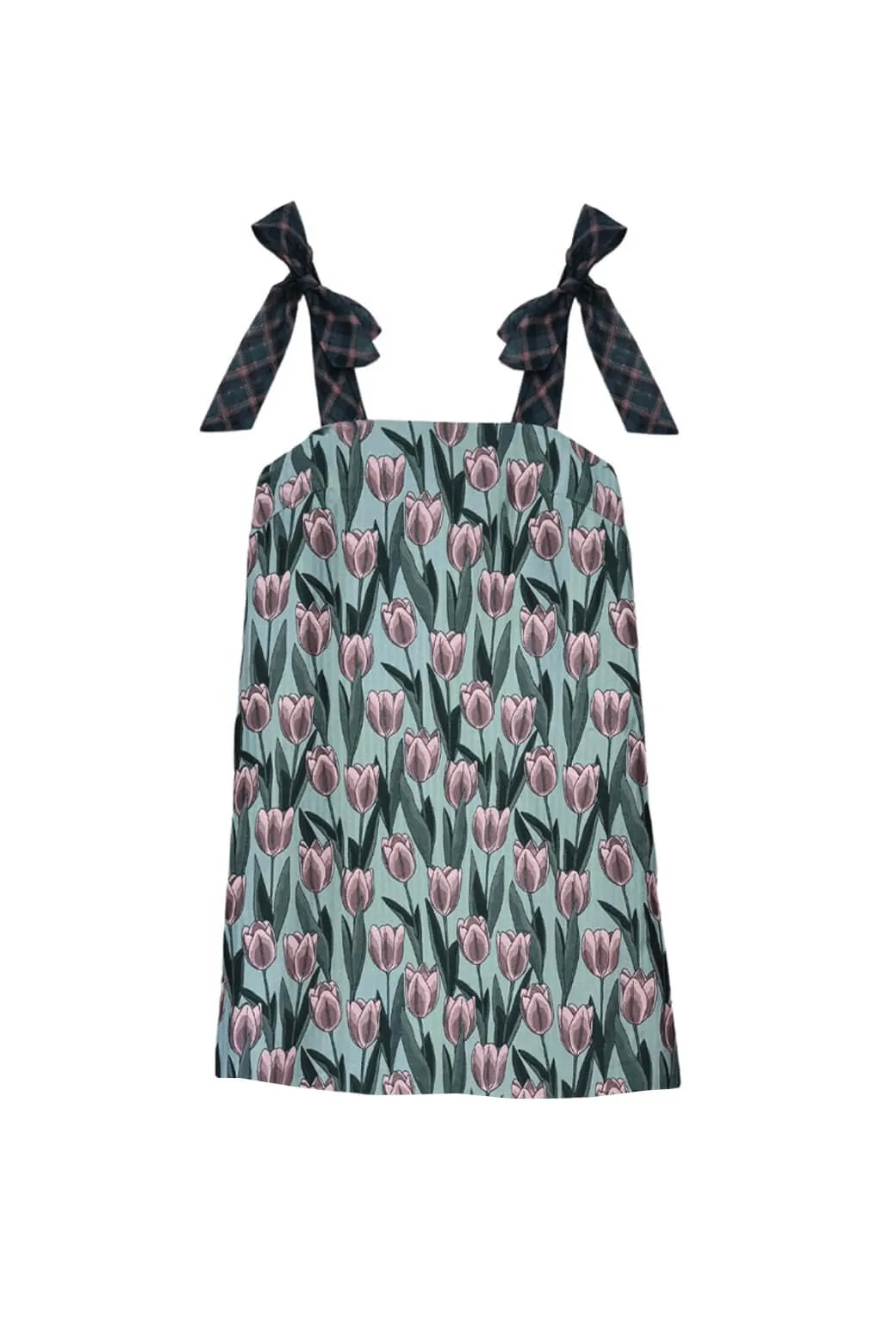 Pillar Dress MINI - Tulip Jacquard airy layers