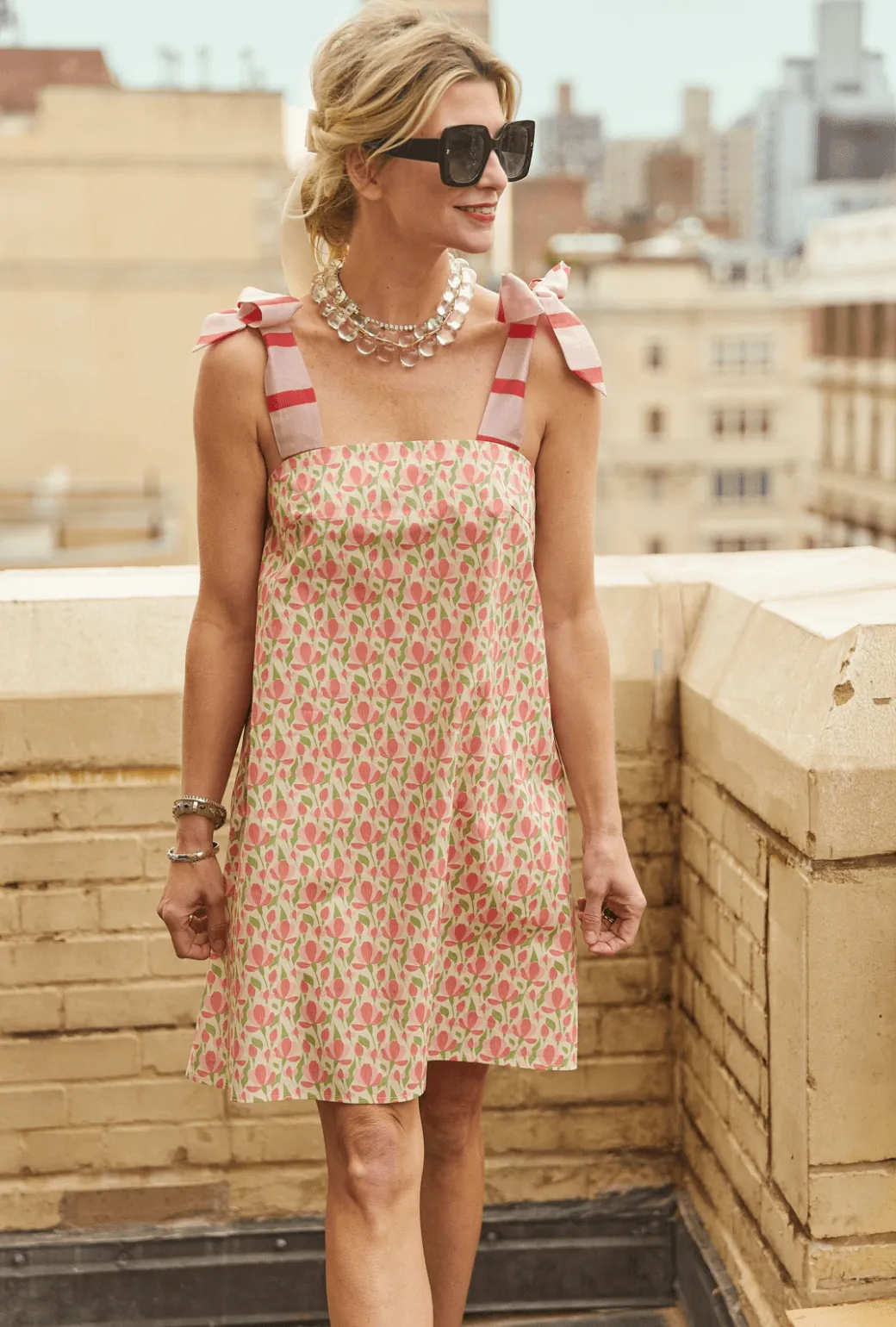Pillar Dress - Pink Tulip refined tone