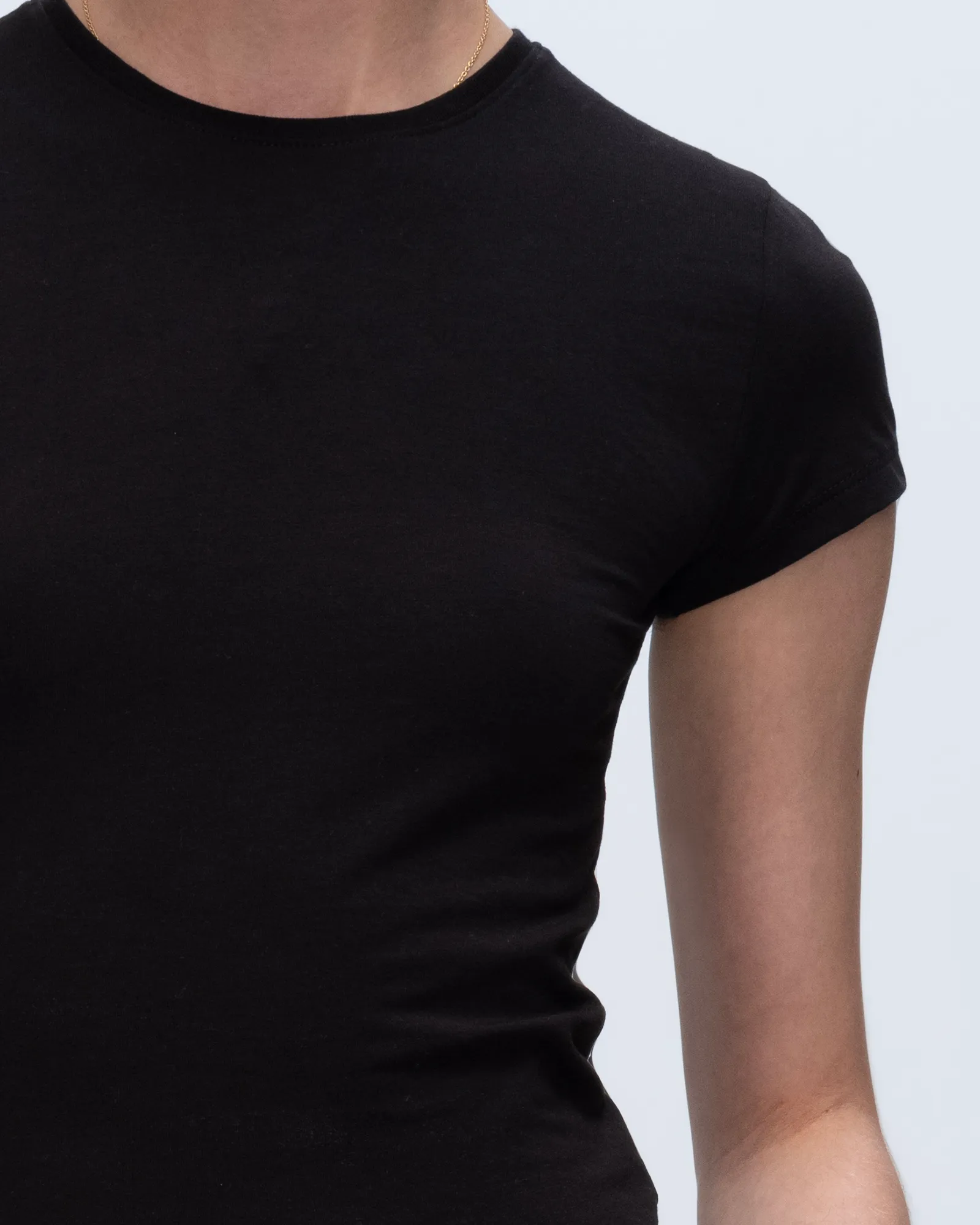 Pima Cotton Baby Tee - Black summer vibes