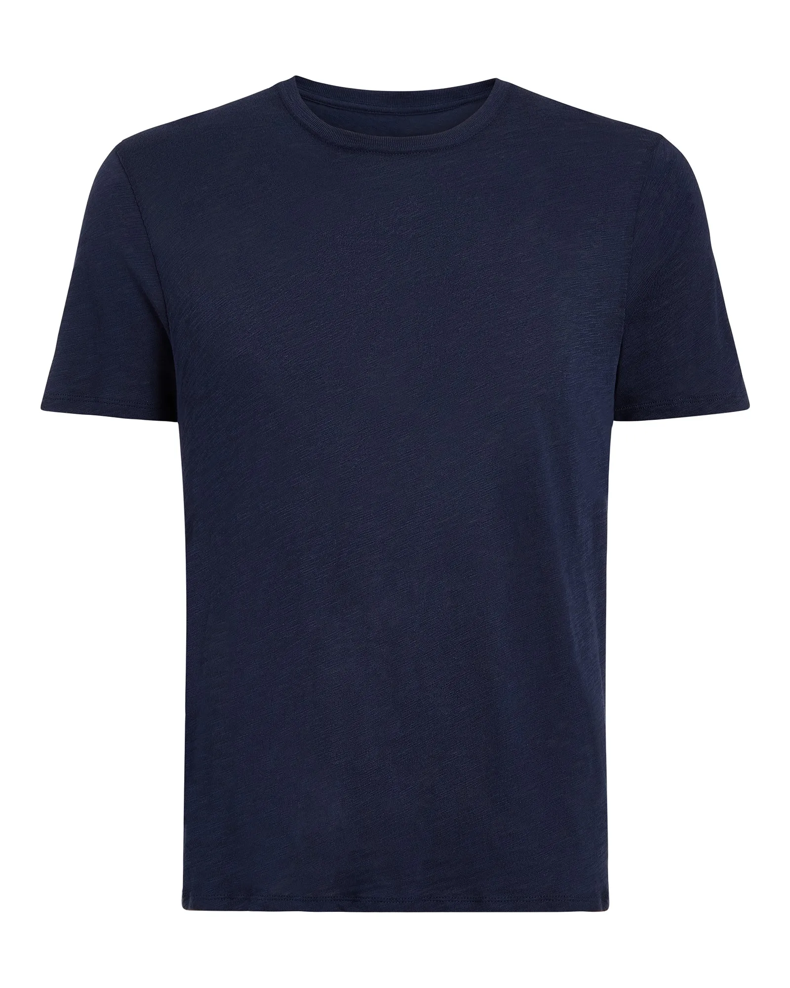Pique with Sun Bleach Short Sleeve Crew Neck - Dark Navy lounge ready