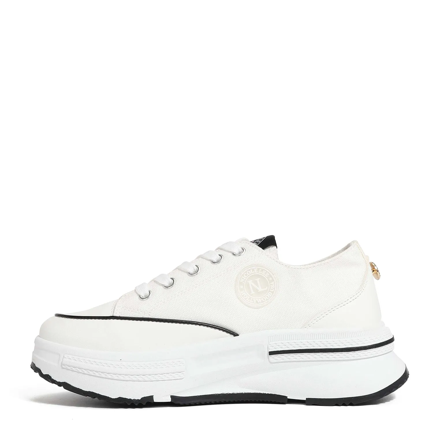PLATFORM LACE-UP SNEAKERS foot care