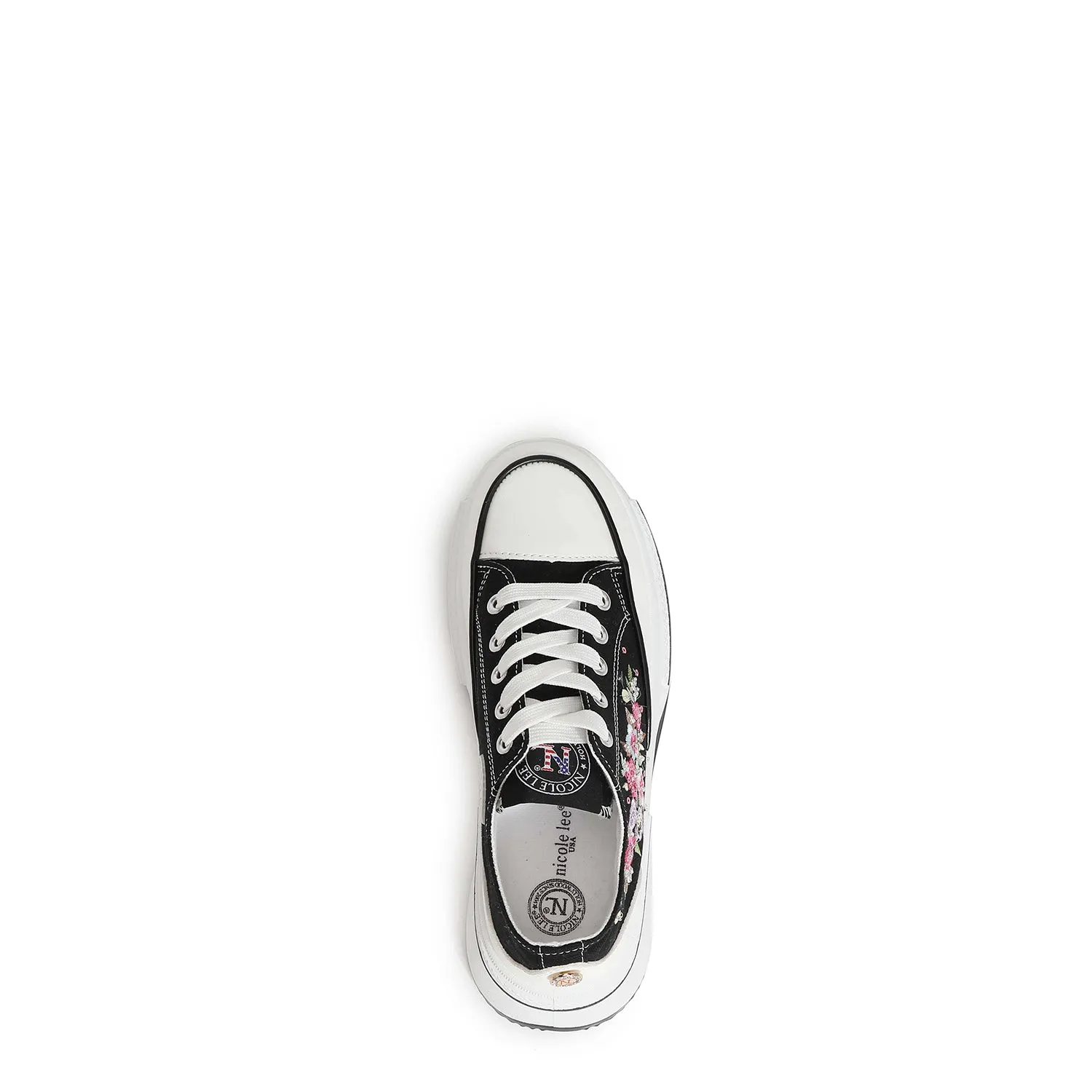 PLATFORM LACE-UP SNEAKERS antibacterial treatment
