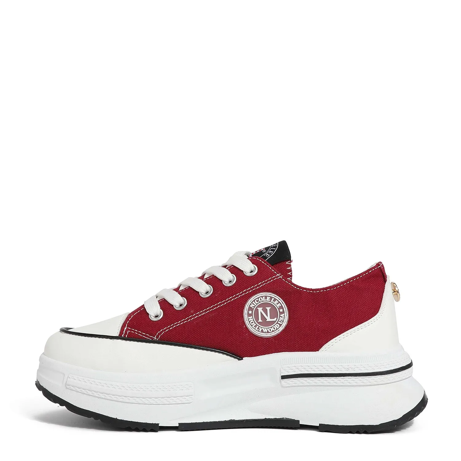 PLATFORM LACE-UP SNEAKERS multi use
