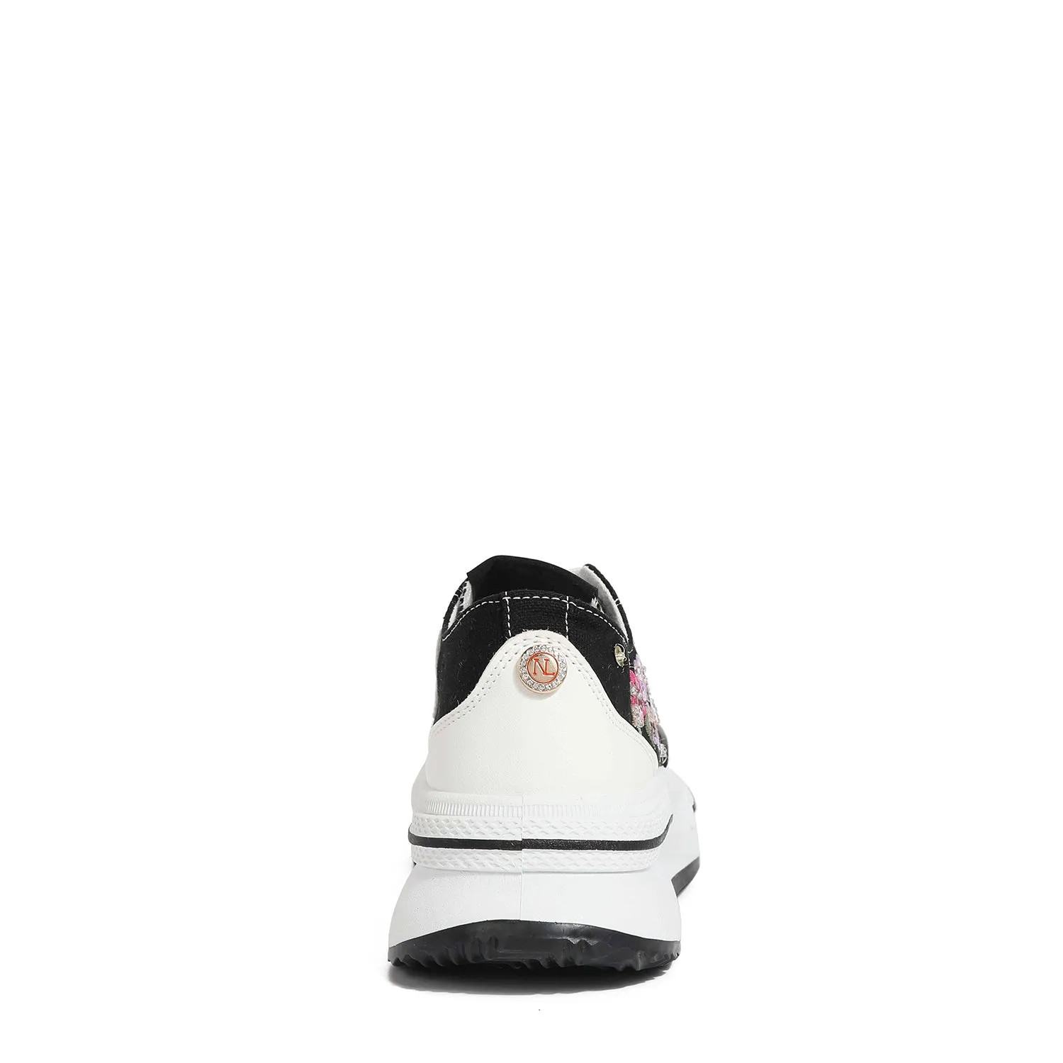 PLATFORM LACE-UP SNEAKERS retro look