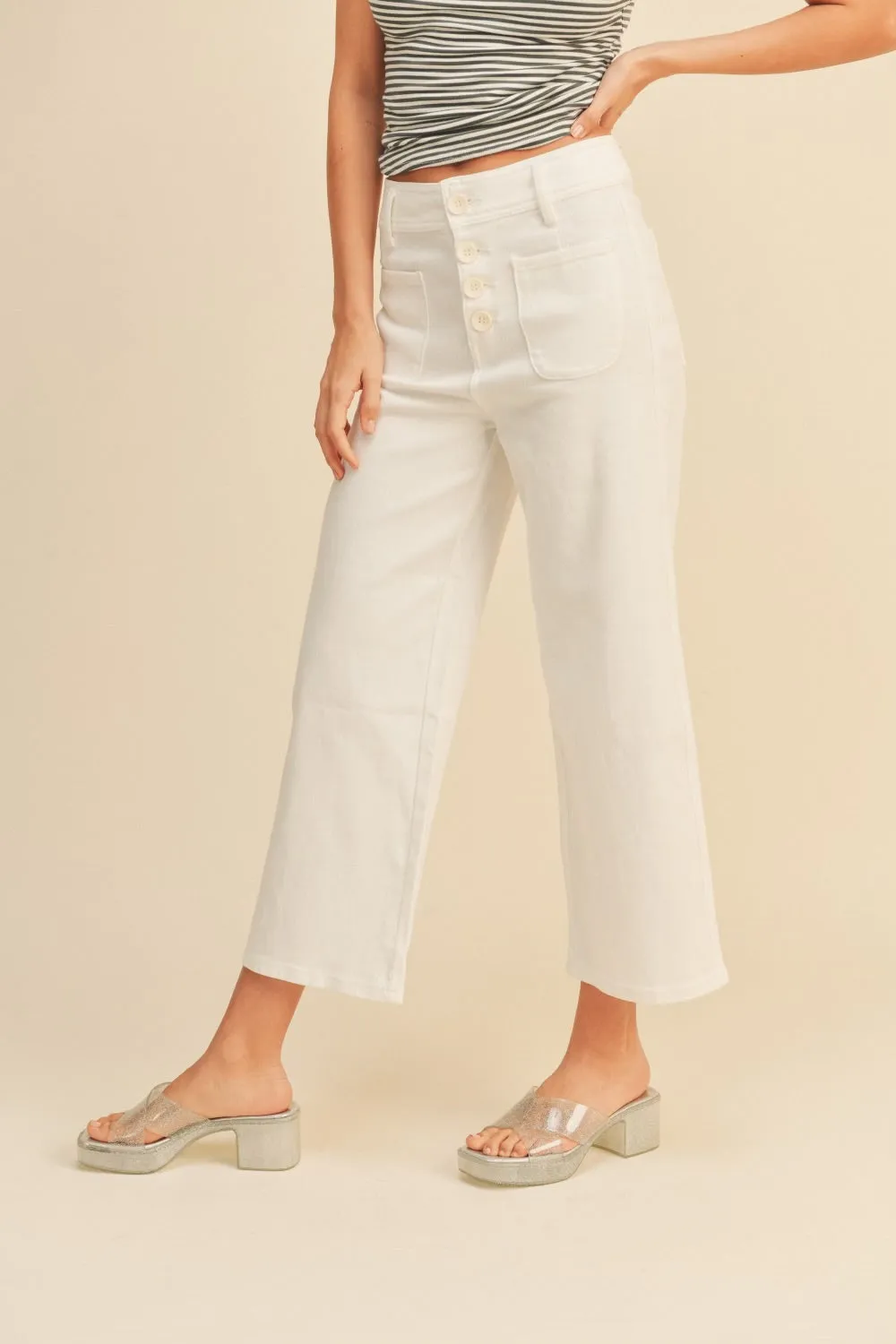 Pocket Trouser White casual sport
