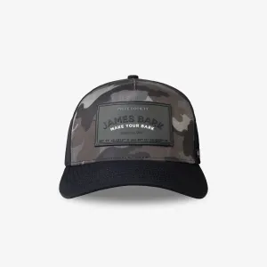 Priv Society Recycled Cap in Black Camo skyline mode