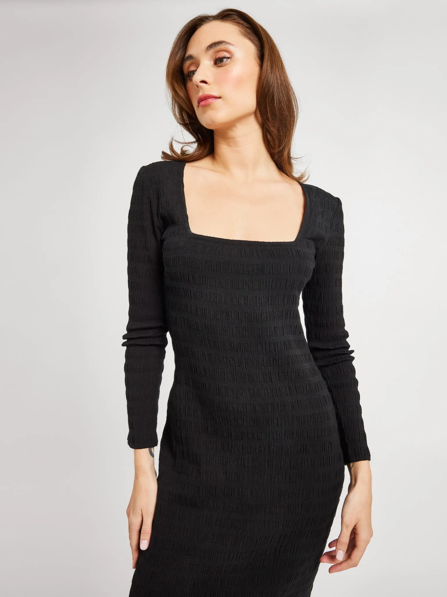 Priyal Dress in Black neutral tone