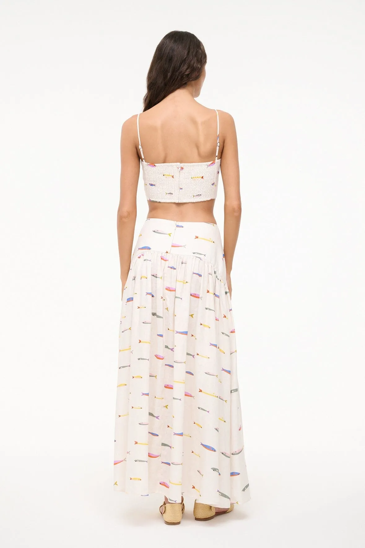 PROCIDA LINEN SKIRT | POP SARDINES IVORY romantic feel