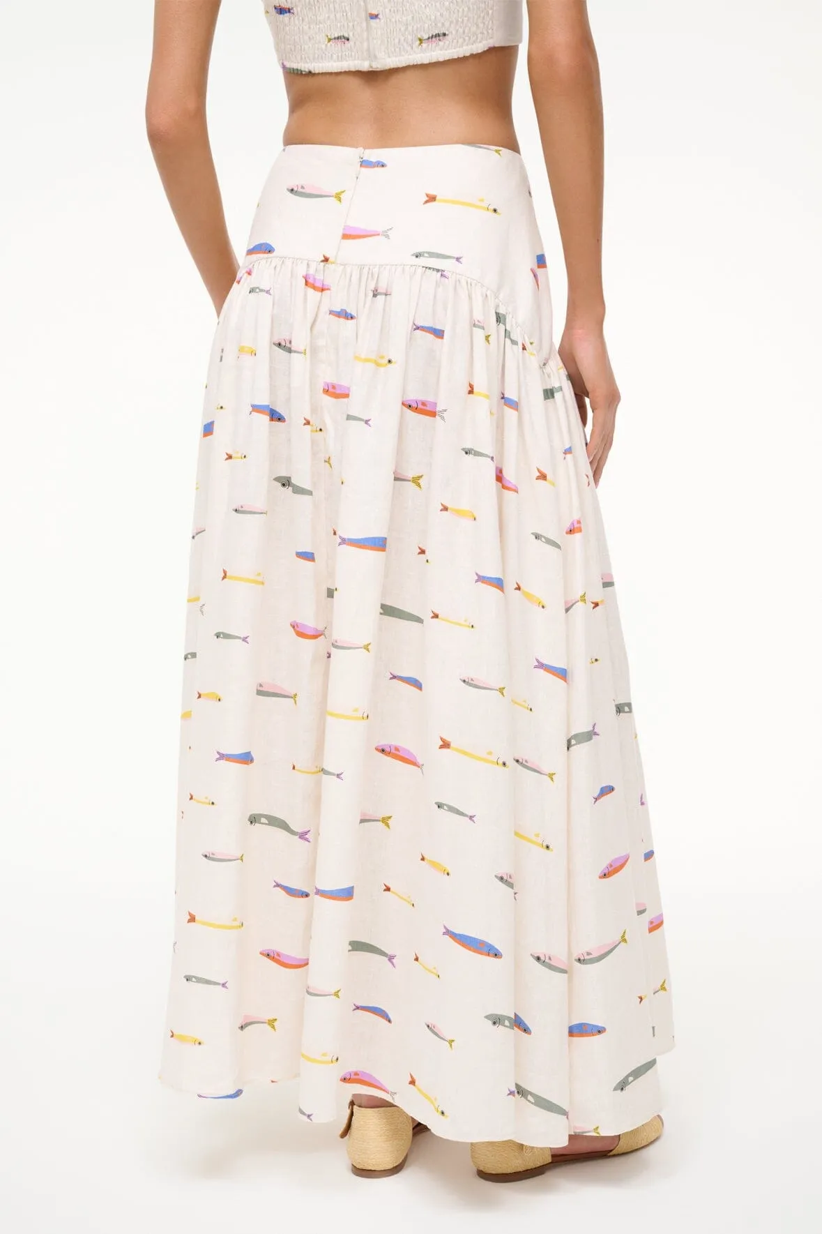 PROCIDA LINEN SKIRT | POP SARDINES IVORY sunny mood