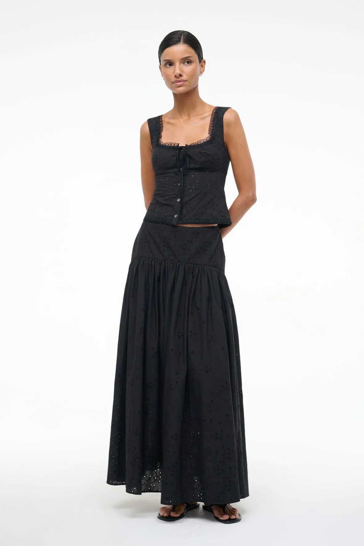 PROCIDA SKIRT | BLACK EYELET summer breeze