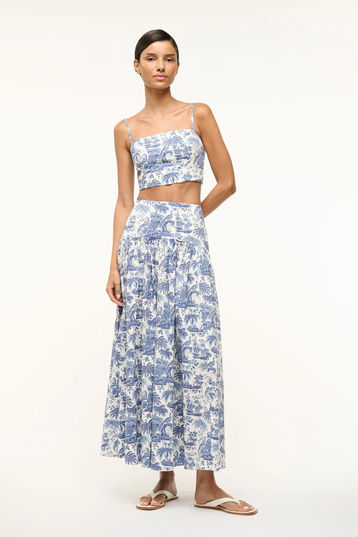 PROCIDA SKIRT | BLUE TOILE light fabric