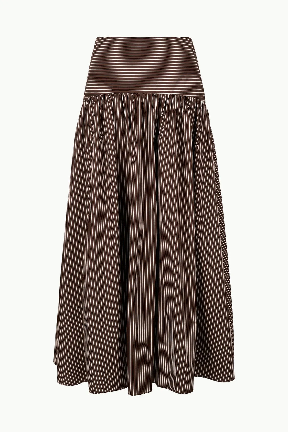 PROCIDA SKIRT | DARK OAK MICRO STRIPE style pick