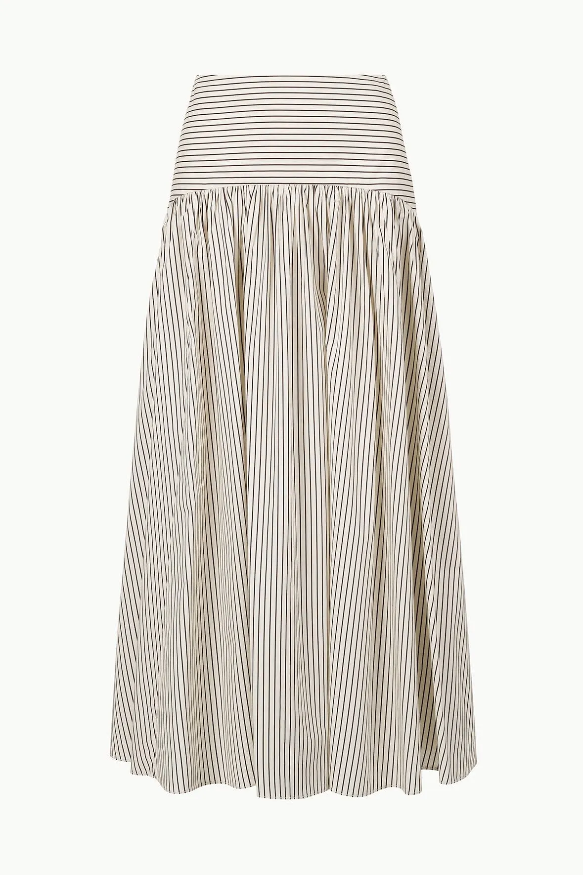 PROCIDA SKIRT | IVORY DARK OAK MICRO STRIPE cozy feel
