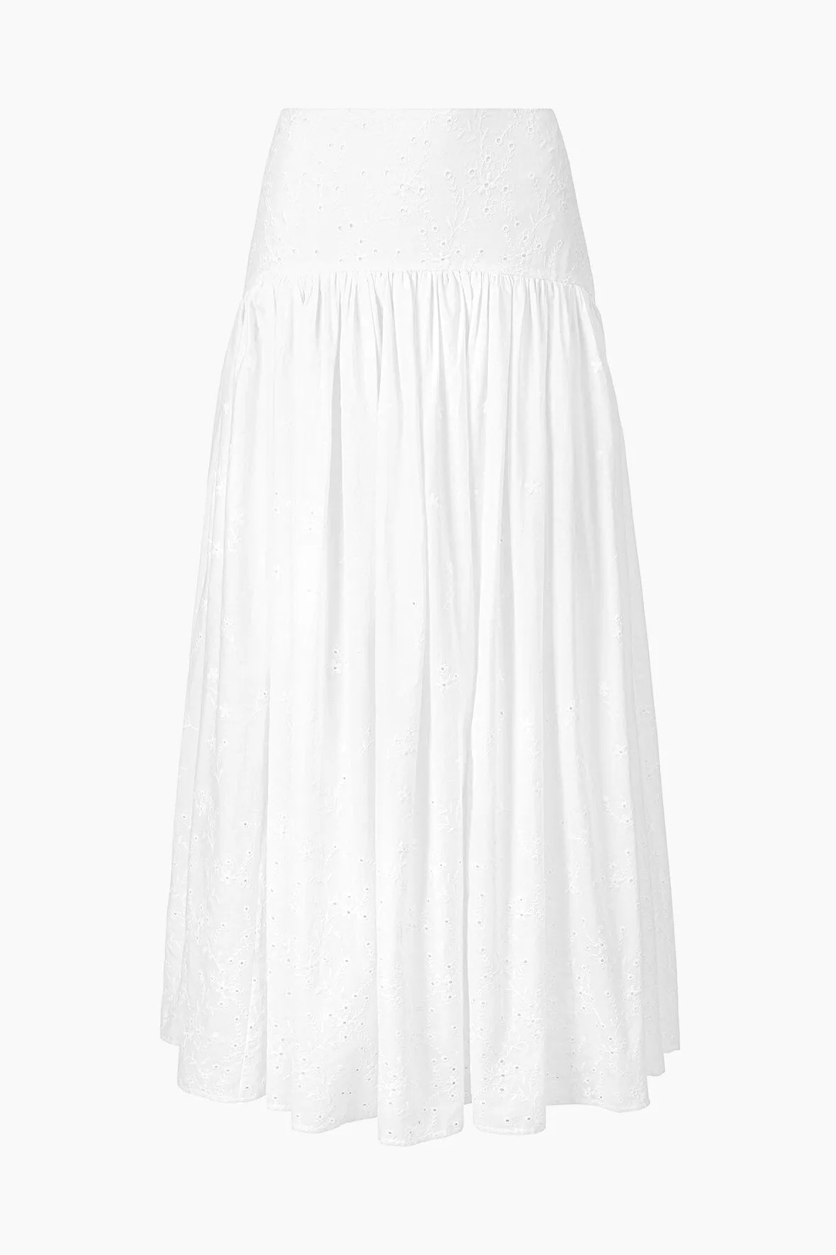 PROCIDA SKIRT | WHITE EYELET business dinner