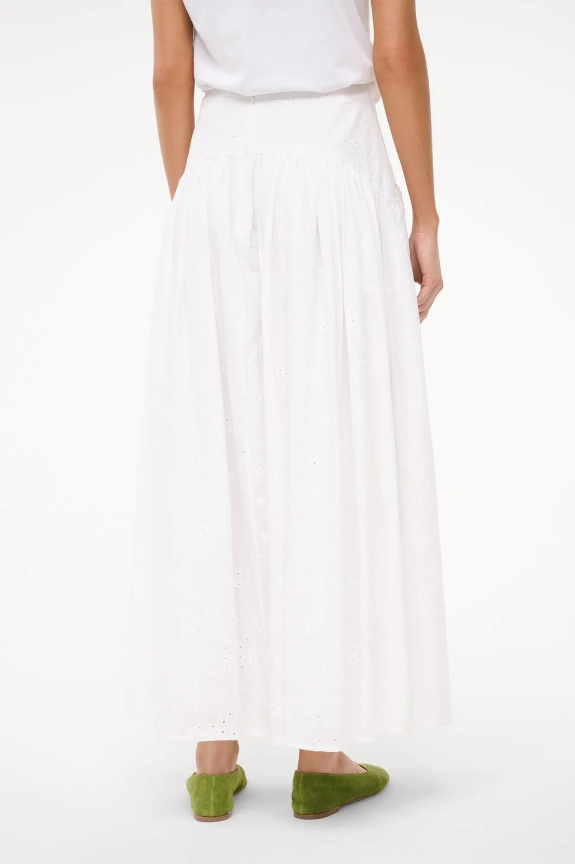 PROCIDA SKIRT | WHITE EYELET fashion charm