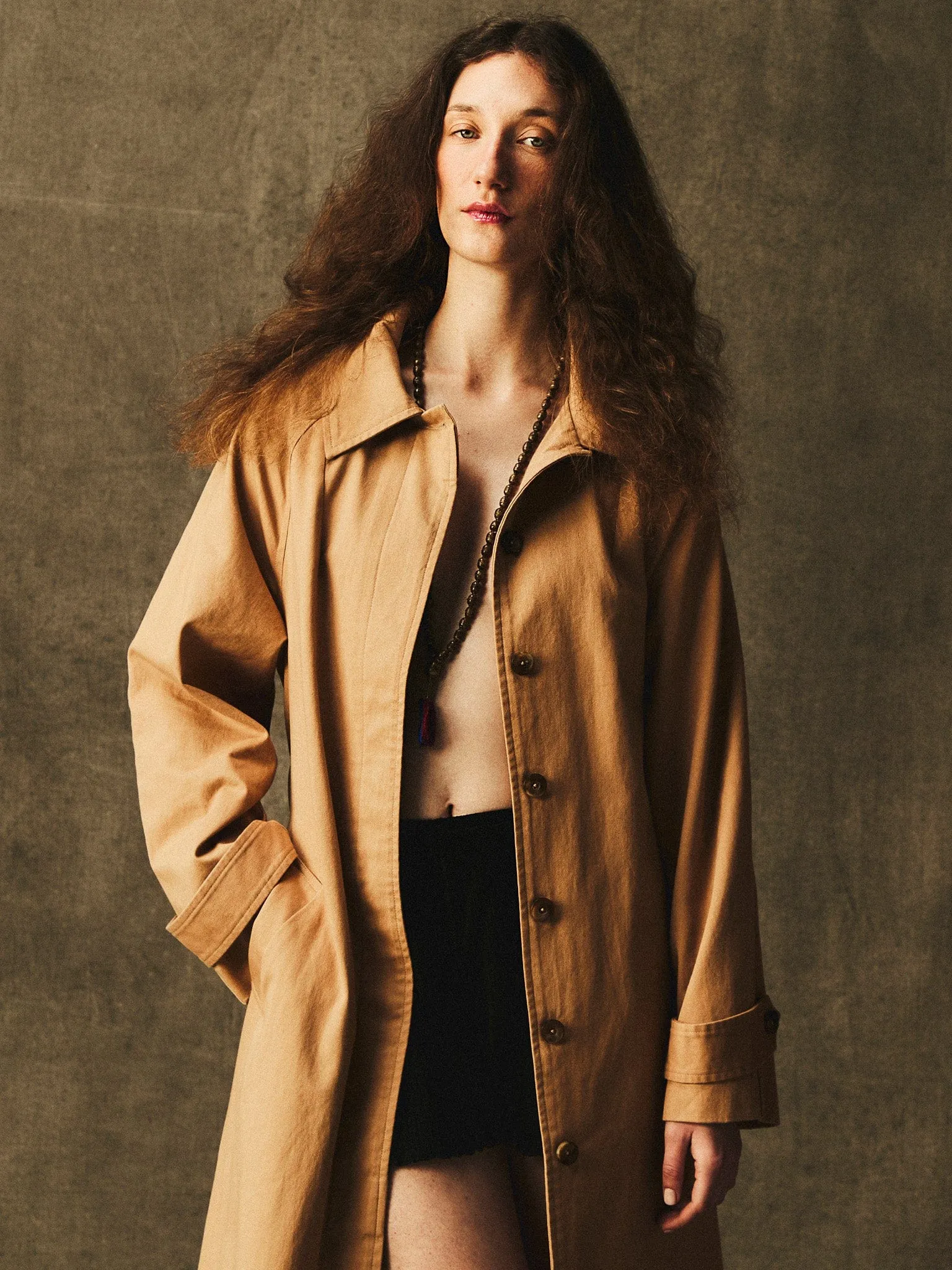 Reggie Trench in Almond soft armor