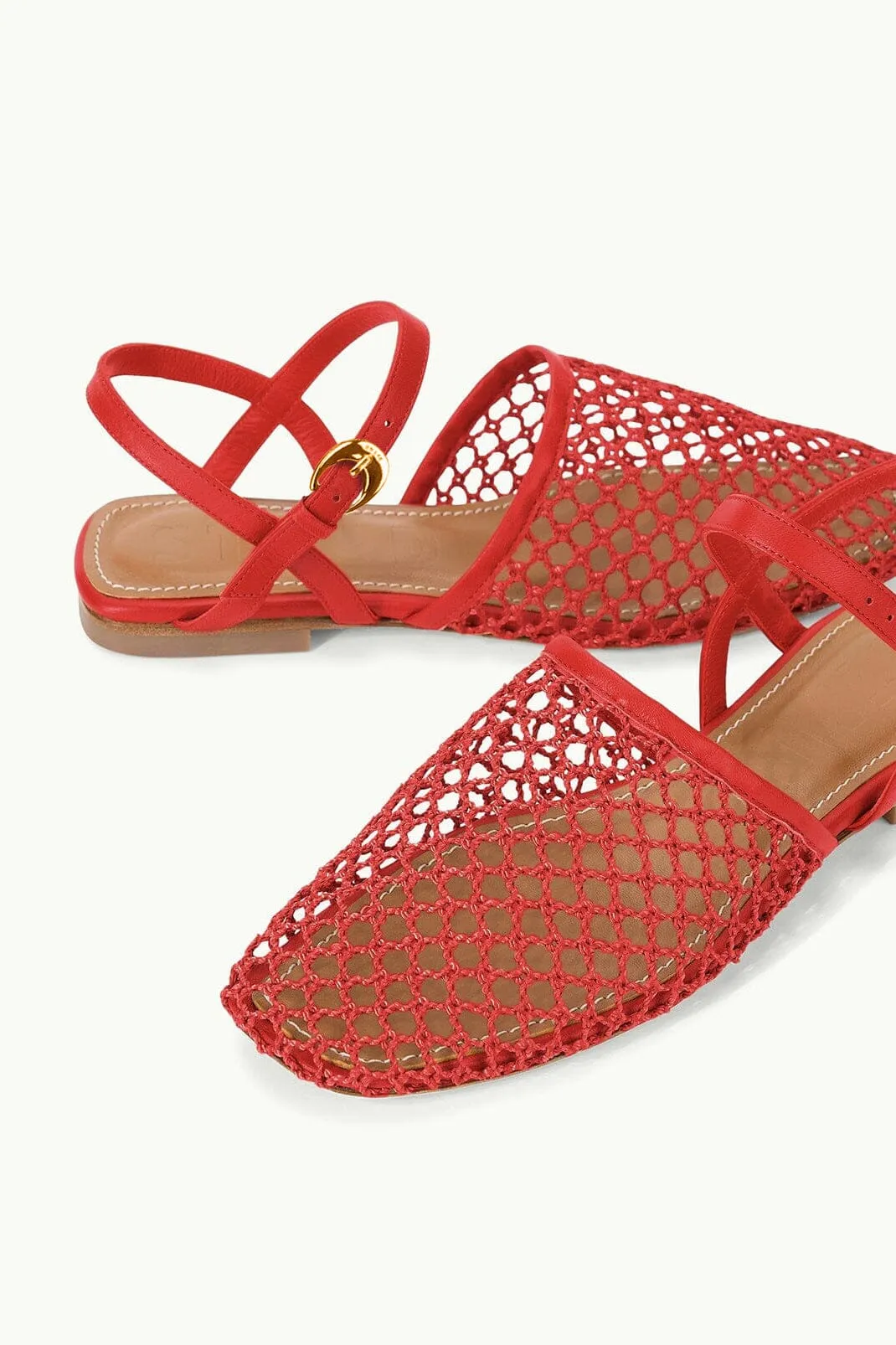 RETE SANDAL | RED NETTING natural tone