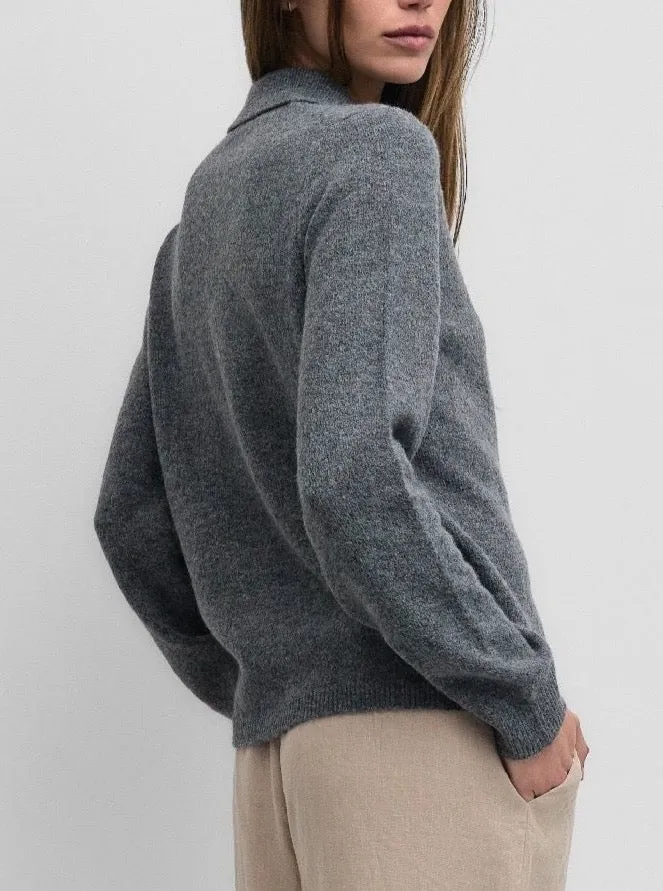 Ridley Cardigan - Grey Smart Feel