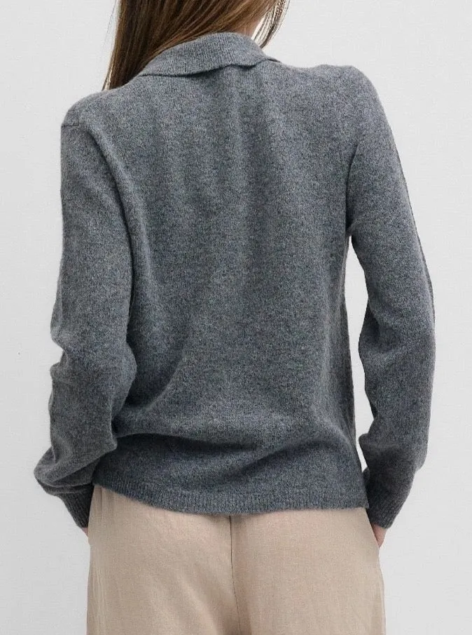 Ridley Cardigan - Grey Essential Fit