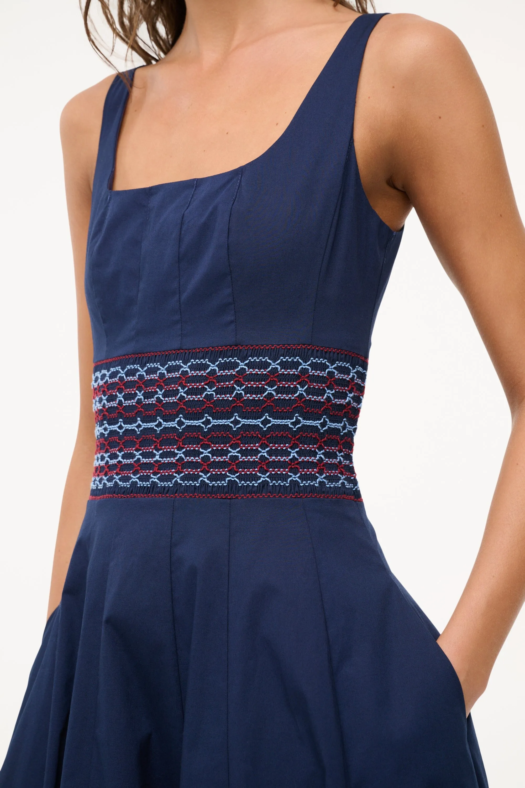 RIG DRESS | NAVY lazy luxe