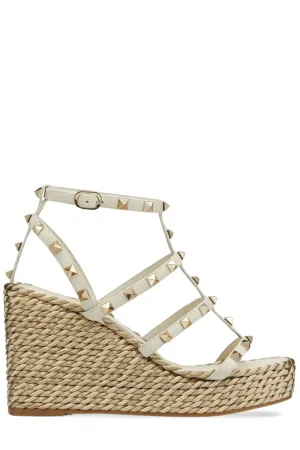 Rockstud Wedge Sandals natural vibe